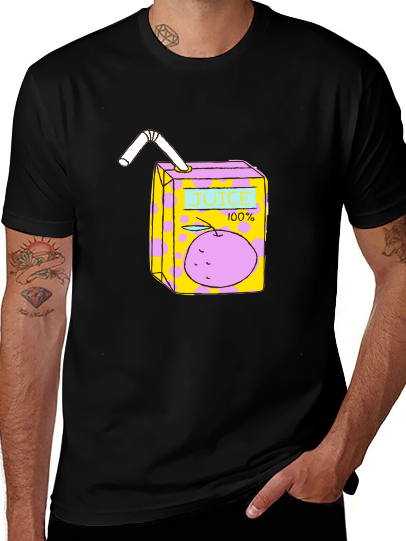 Variant 17 of Juice Box T-Shirt - Fun Graphic Tee