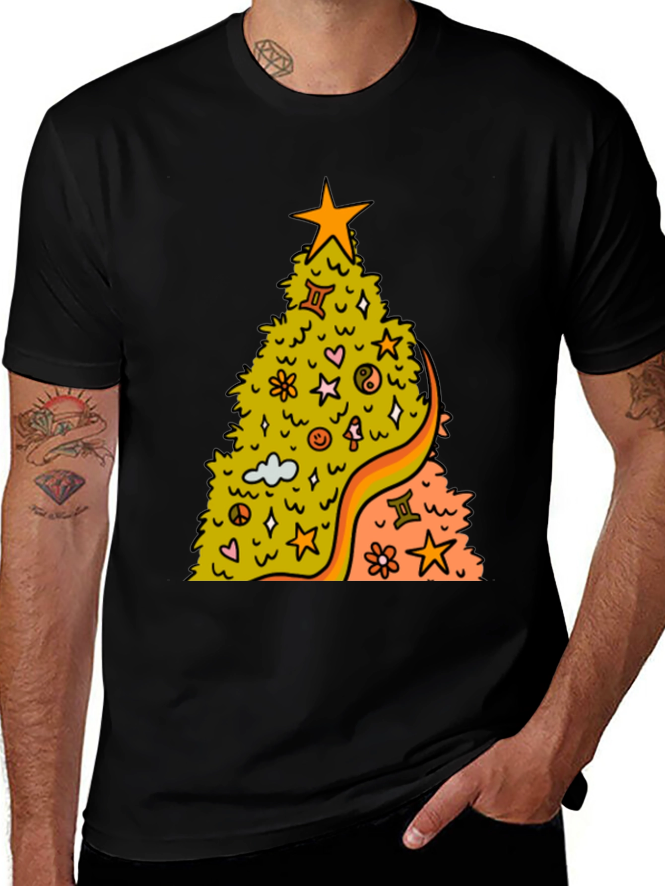 Variant 27 of Groovy Christmas Tree T-Shirt
