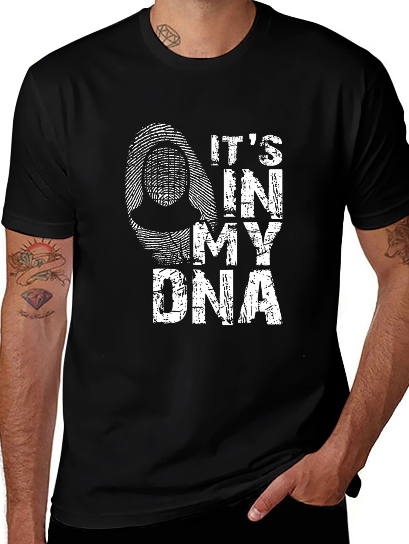 Variant 16 of It's In My DNA Graphic Tee - Black