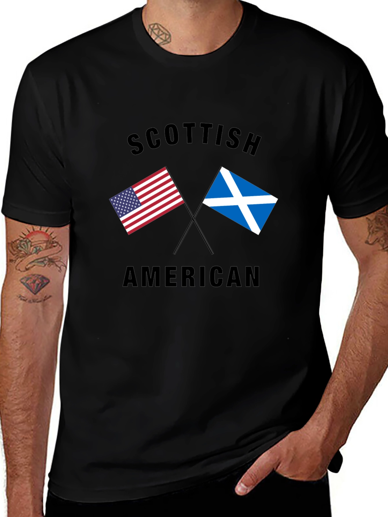 Scottish American Flag T-Shirt