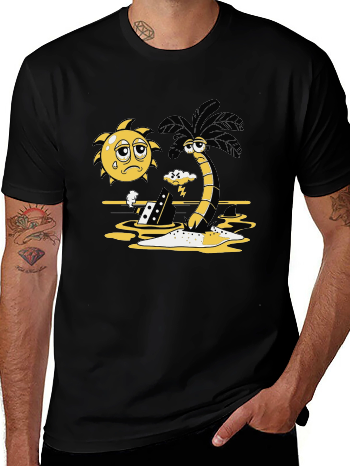Variant 27 of Cartoon Island T-Shirt - Unique Graphic Tee
