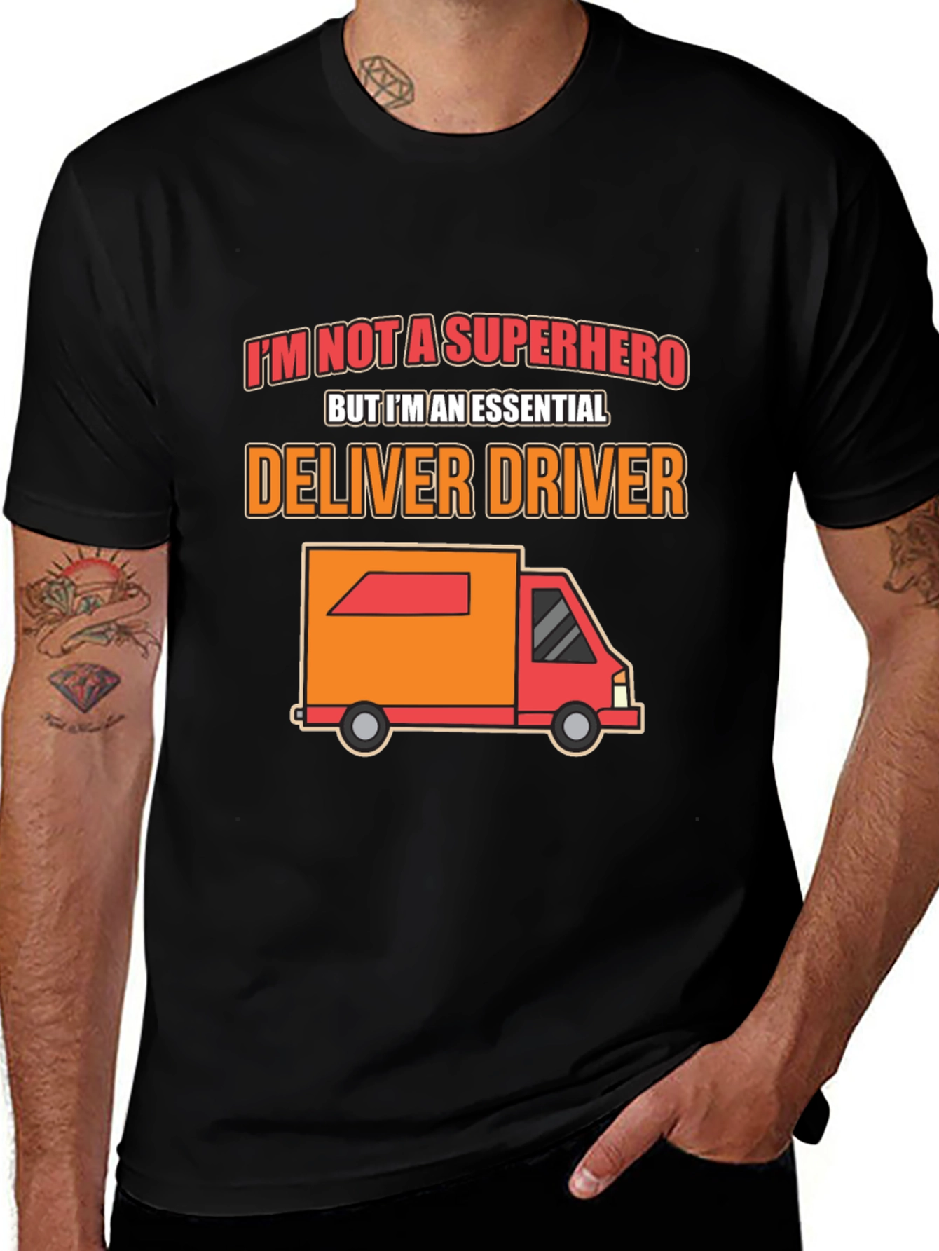Essential Delivery Driver T-Shirt - Superhero Alternative