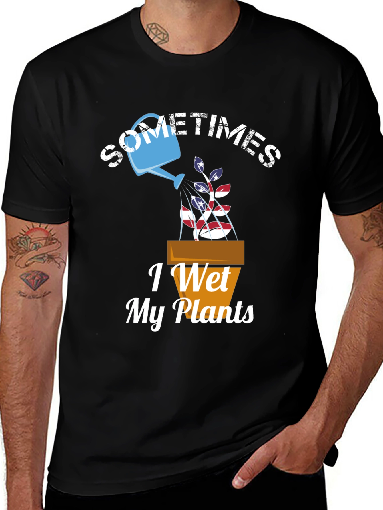 Variant 25 of Sometimes I Wet My Plants Graphic T-Shirt