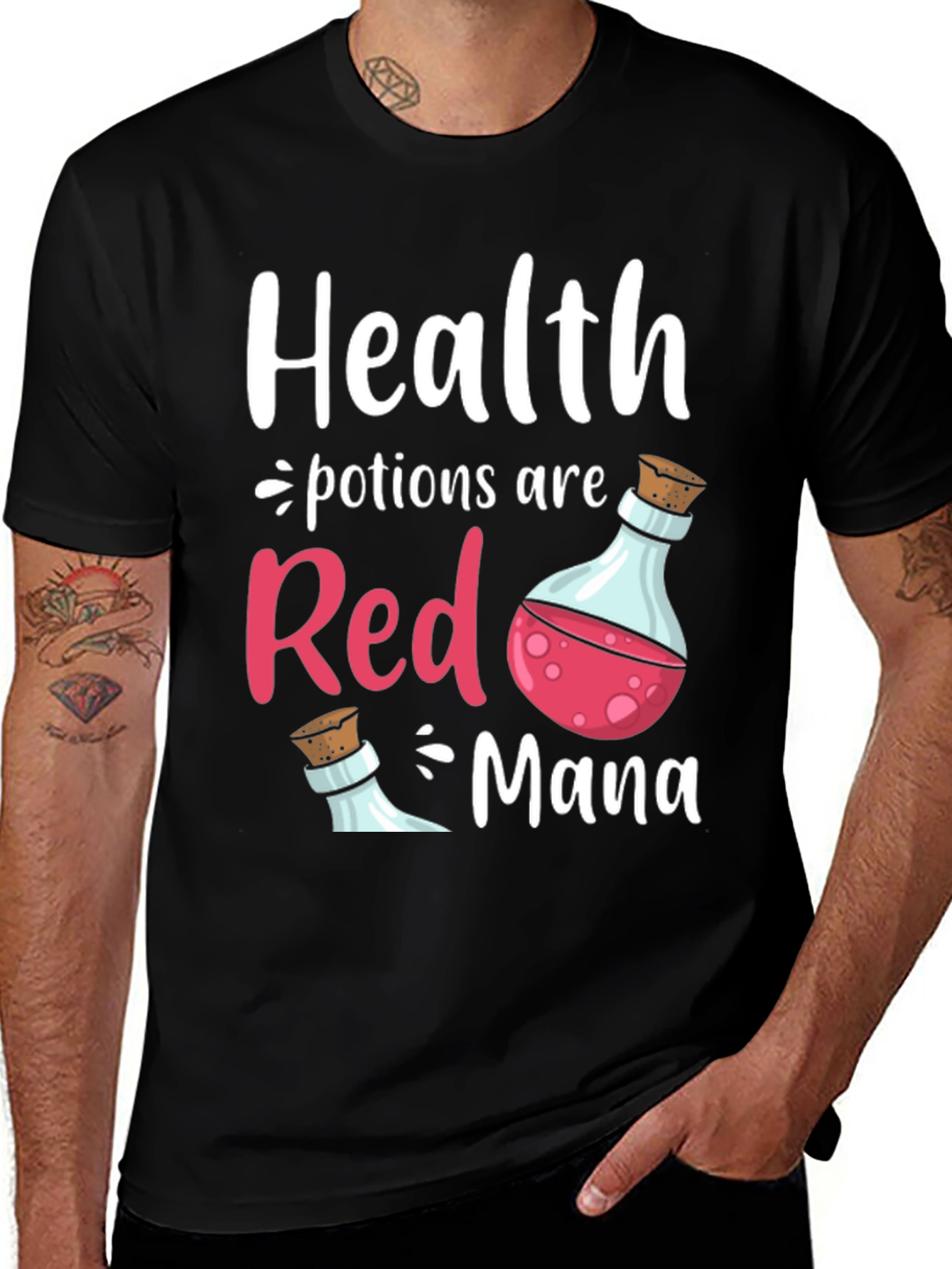Health Potions Are Red Mana T-Shirt