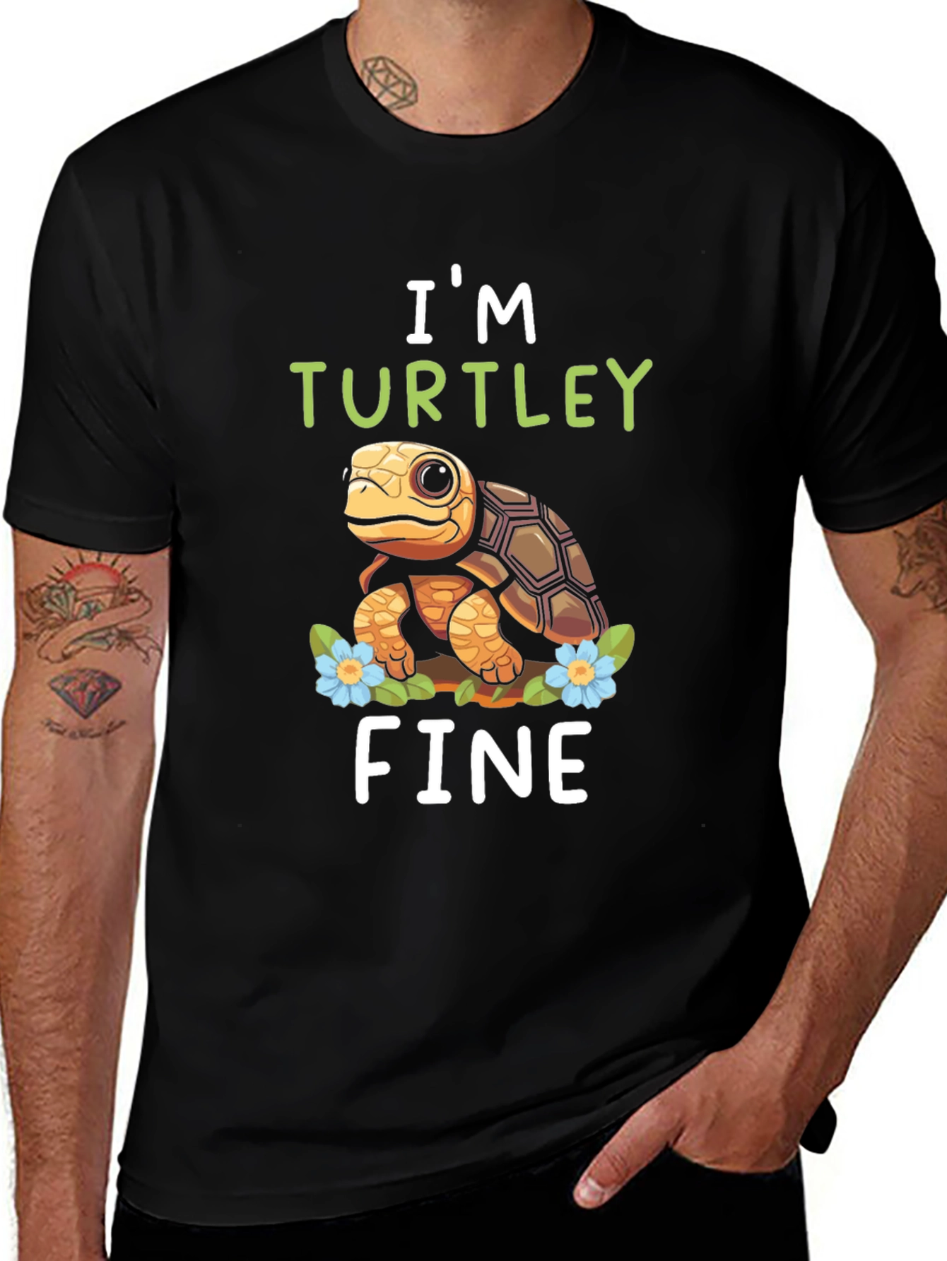 Variant 21 of I'm Turtley Fine T-Shirt - Turtle Lover Tee