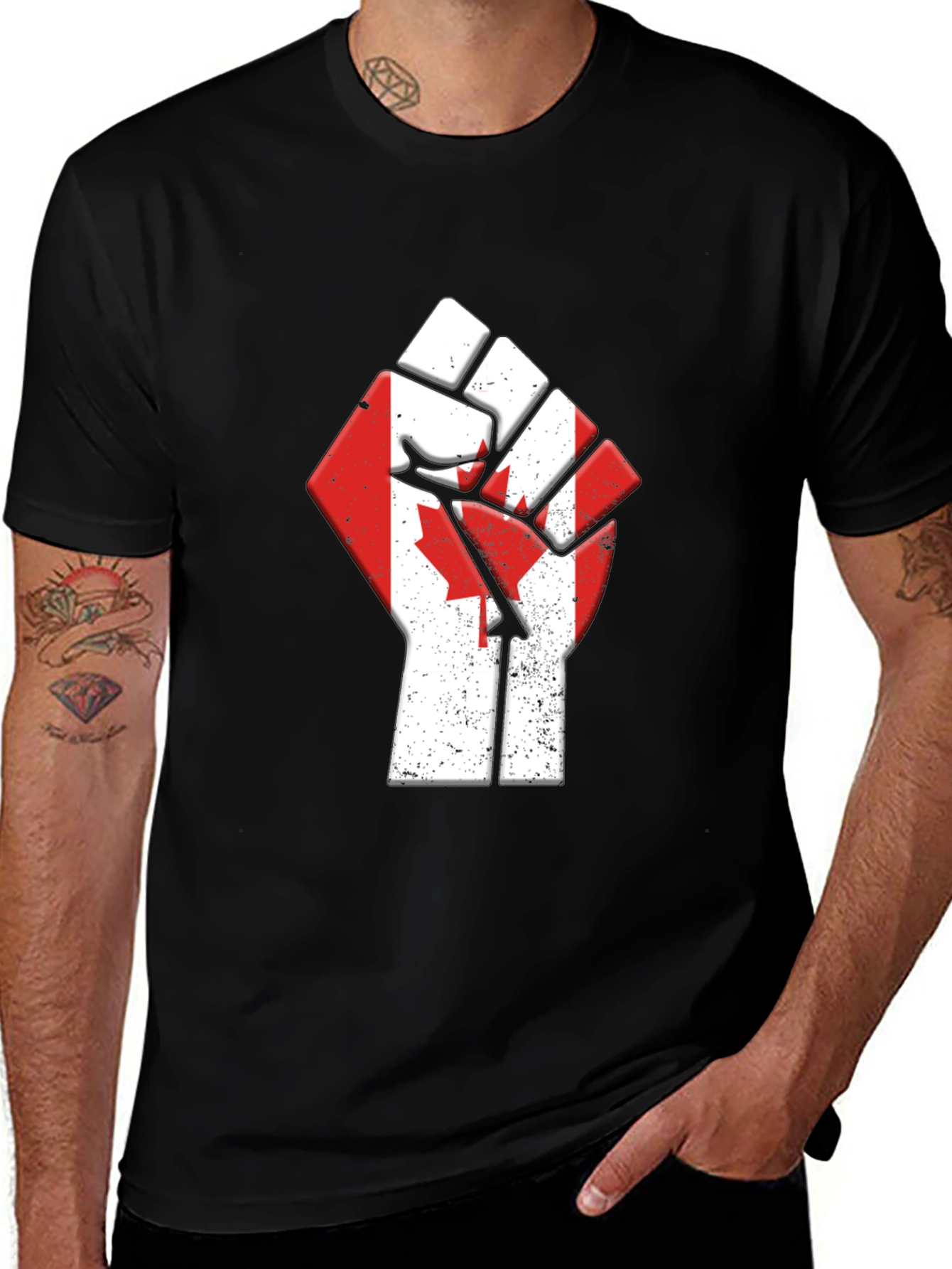 Canadian Fist T-Shirt - Patriotic Pride
