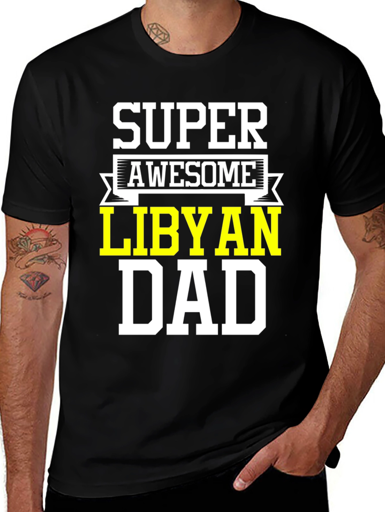 Super Awesome Libyan Dad T-Shirt