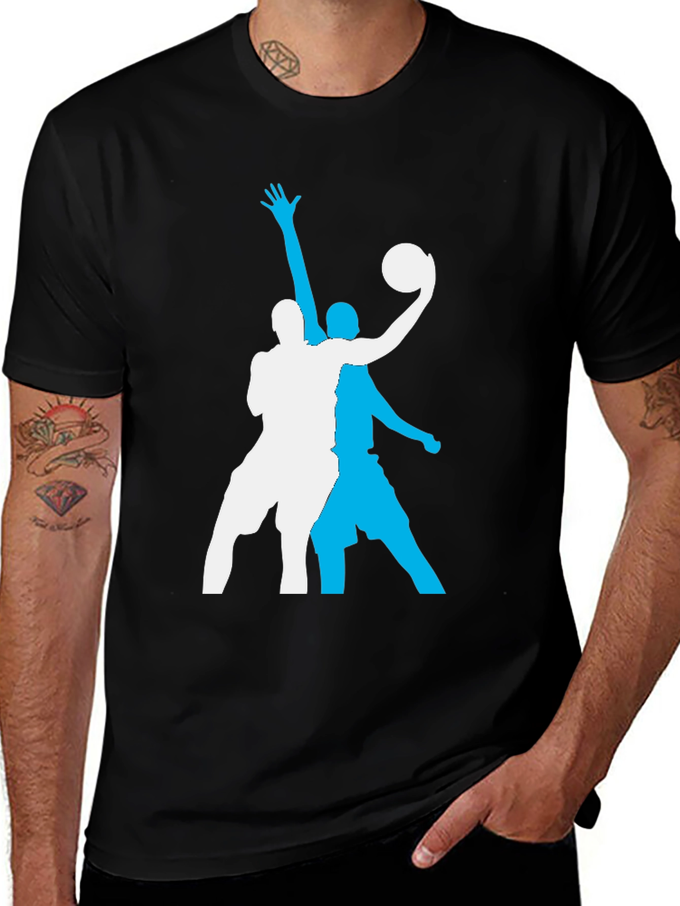 Variant 12 of Basketball Player Graphic Tee - Stylish Sportswear