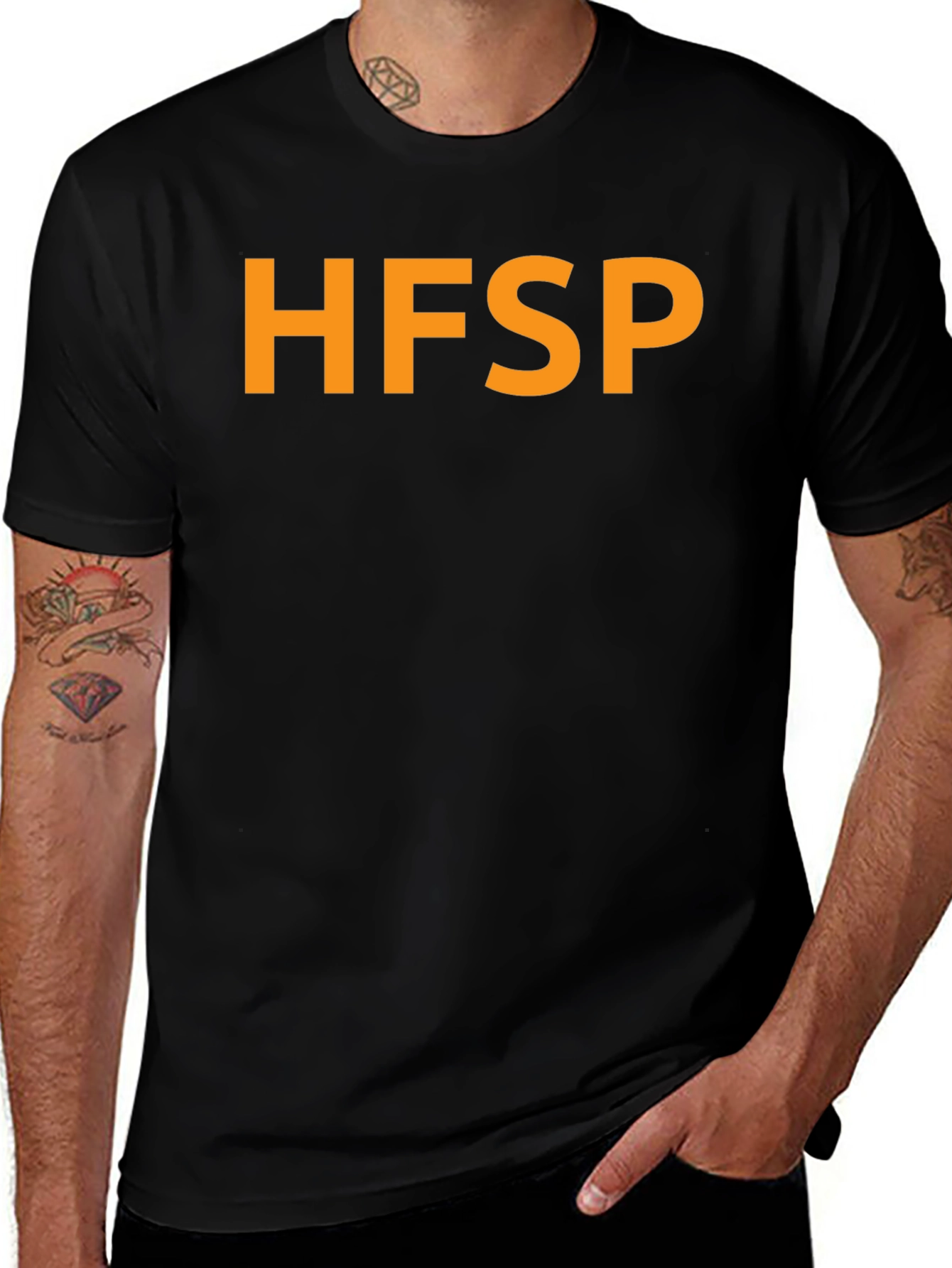 Variant 22 of HFSP Bold Tee - Classic Black Cotton Blend