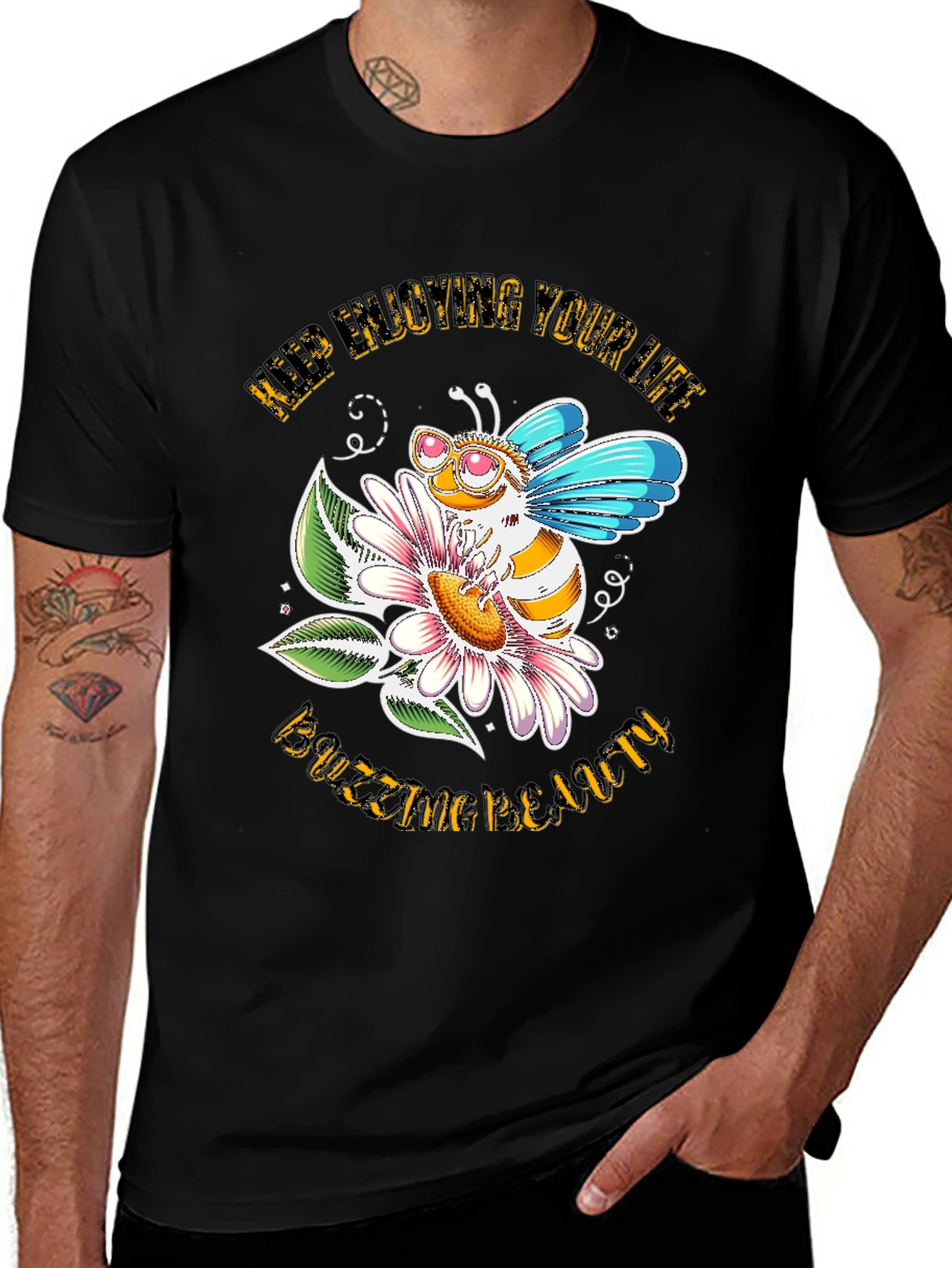 Variant 30 of Buzzing Beauty Bee Graphic Tee