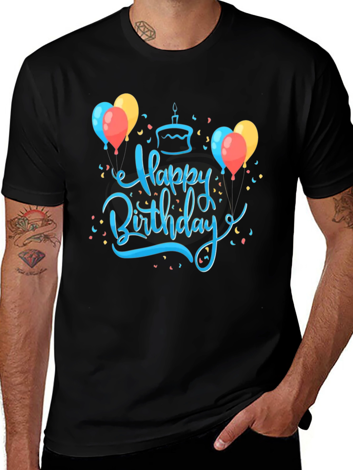 Variant 5 of Happy Birthday Graphic Tee