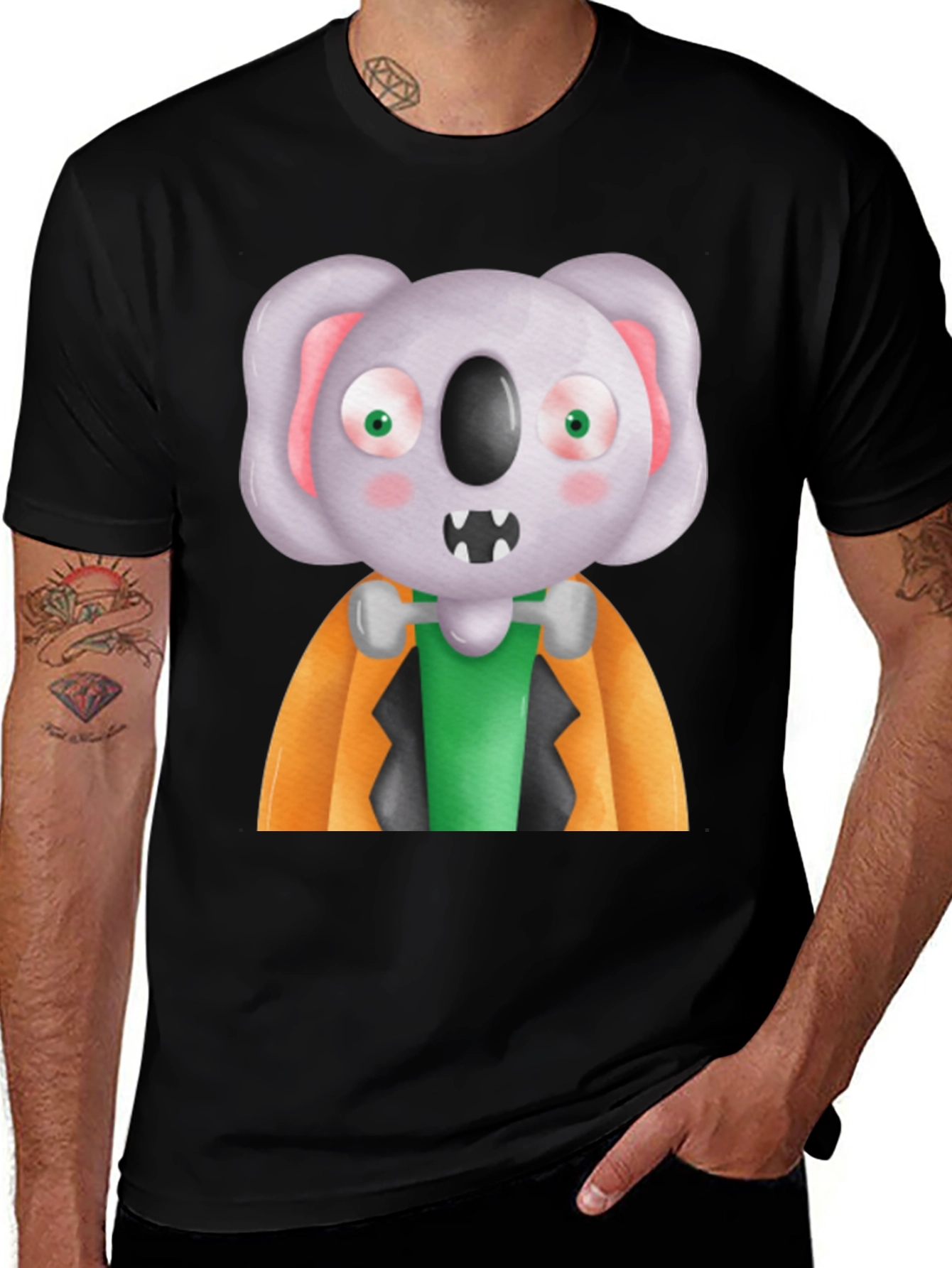 Variant 20 of Koala Vampire T-Shirt - Spooky Cute Halloween Tee