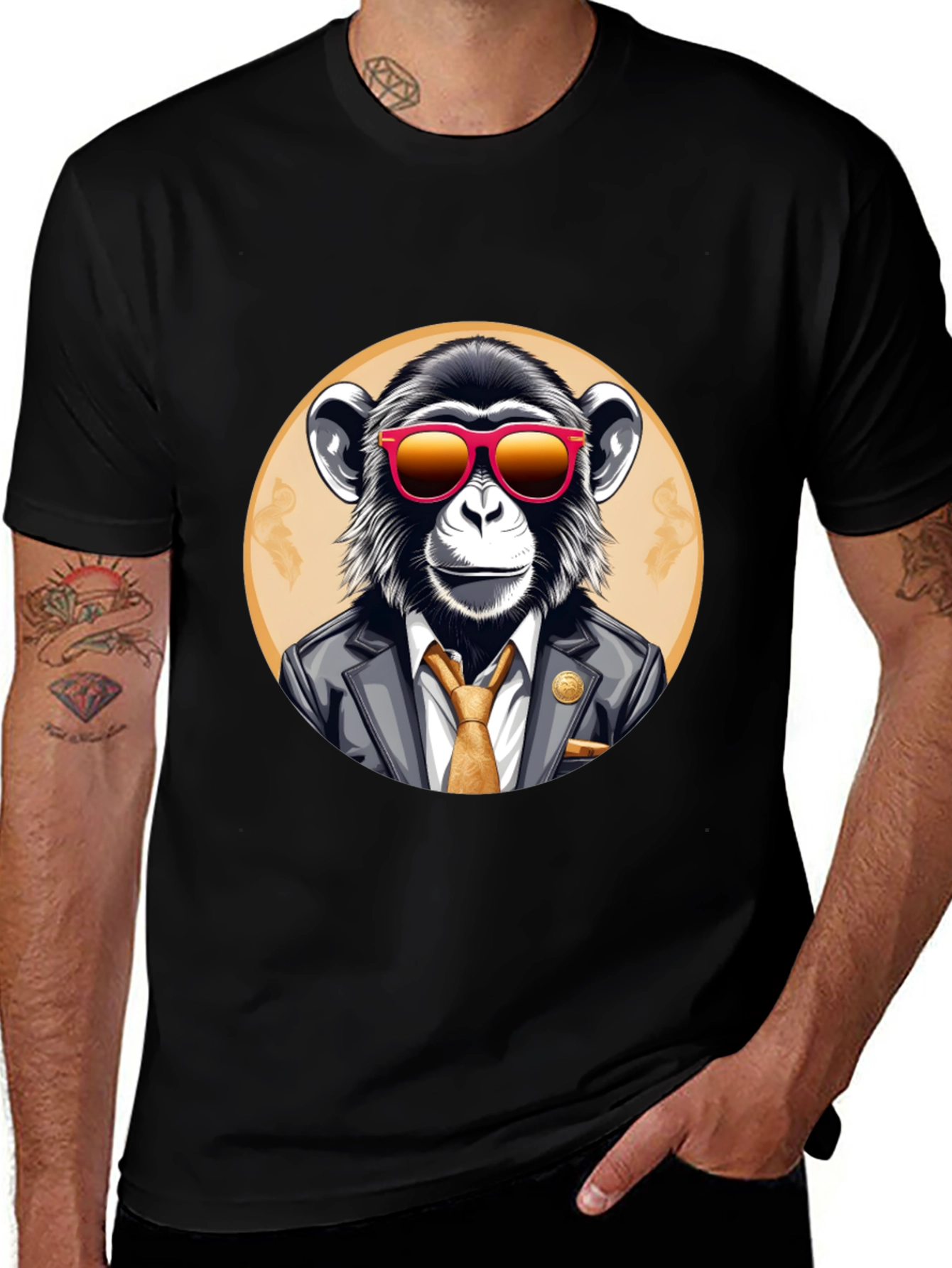 Variant 23 of Stylish Monkey T-Shirt - Business Ape