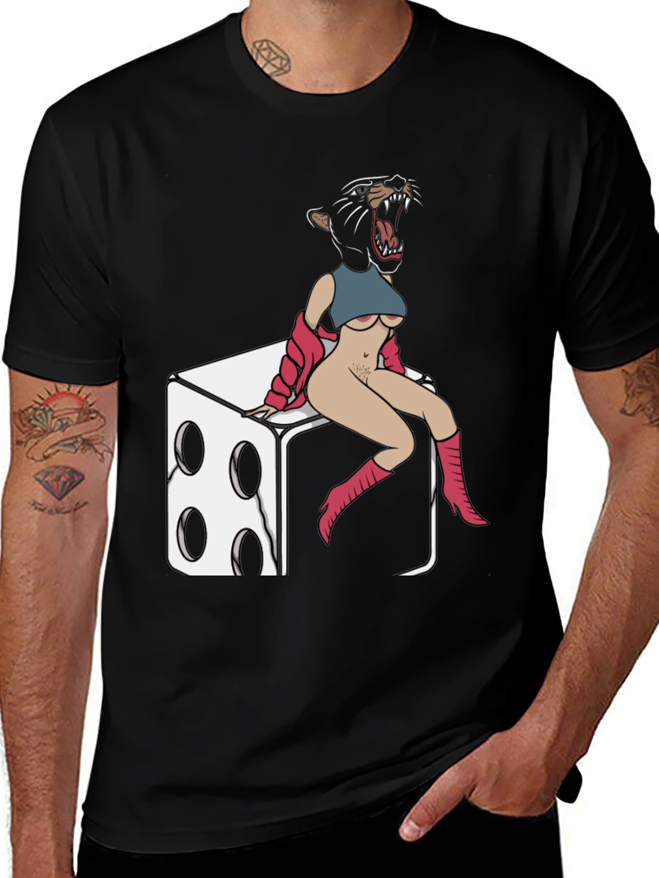 Variant 27 of Dice Panther Graphic Tee