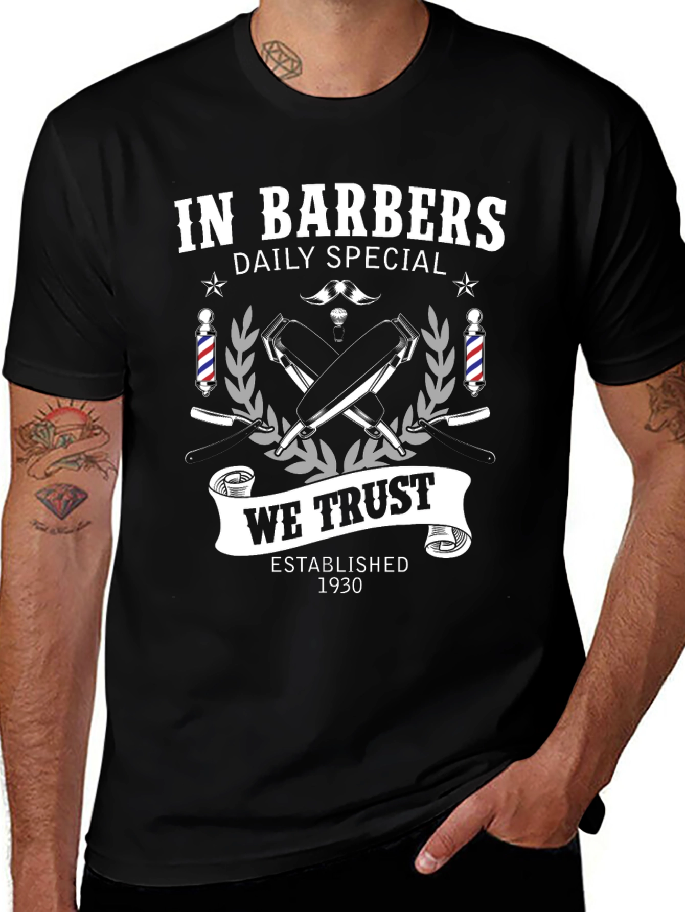 Barber Shop Black T-Shirt