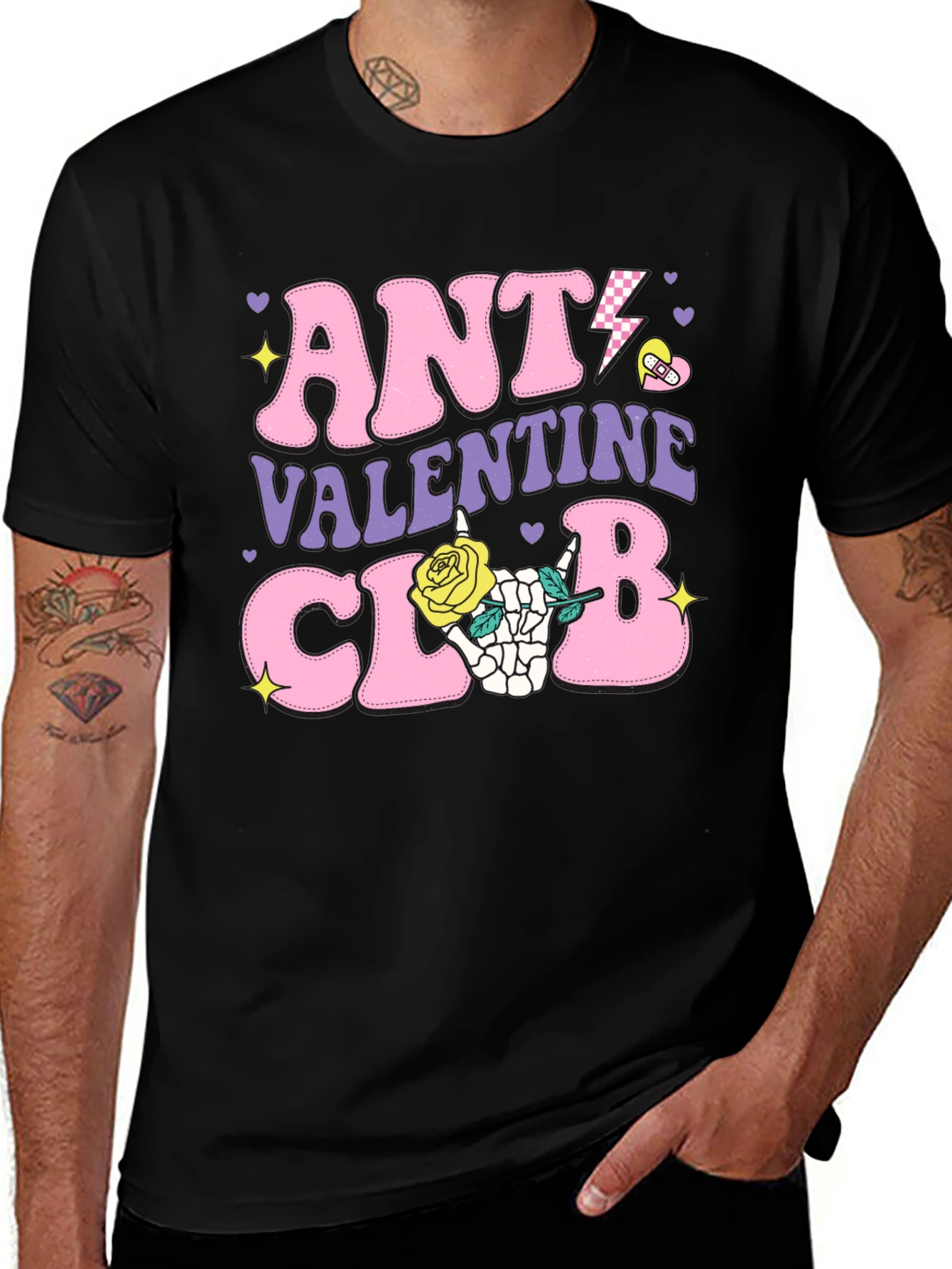 Anti Valentine's Club Graphic T-Shirt