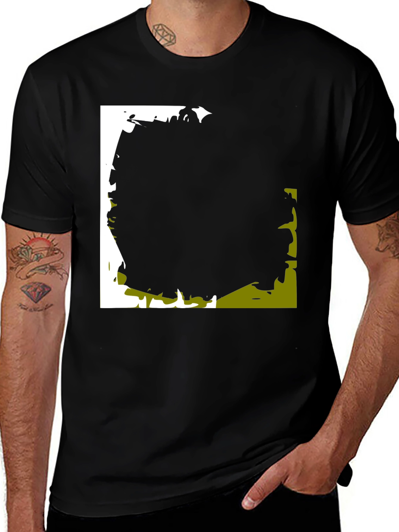 Variant 23 of Abstract Graphic Black T-Shirt