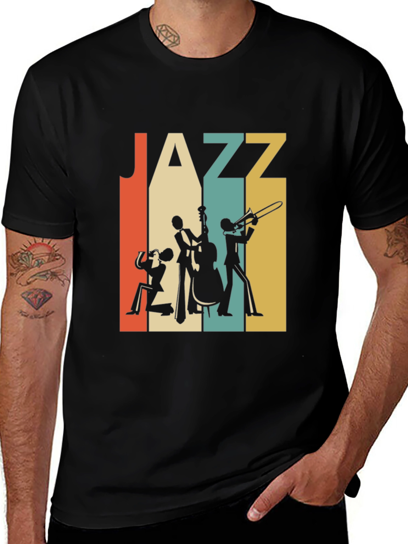 Variant 20 of Retro Jazz Band T-Shirt - Vintage Musical Design