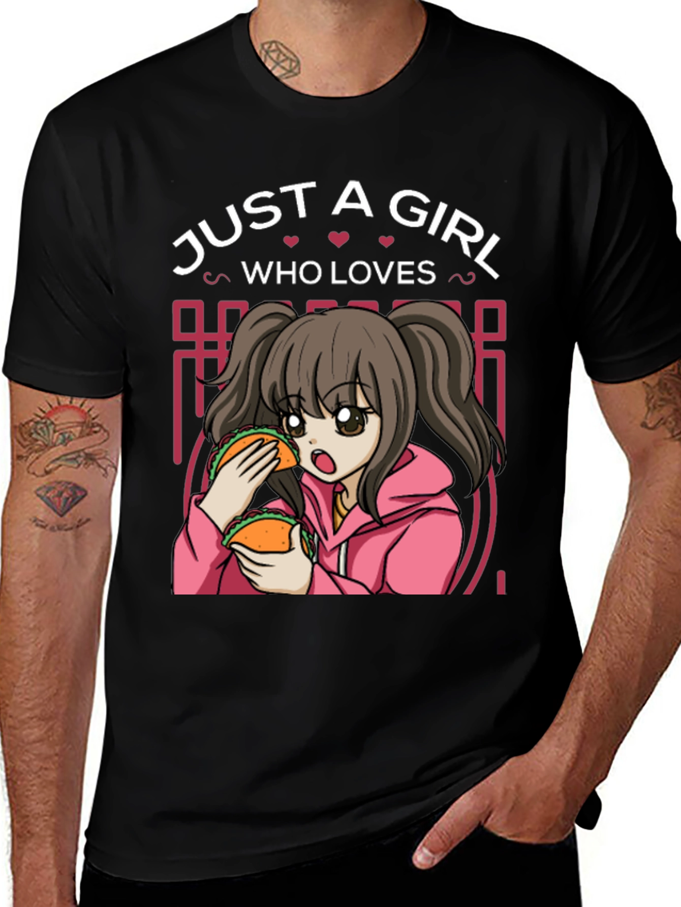 Just a Girl Who Loves Eating Tacos T-Shirt