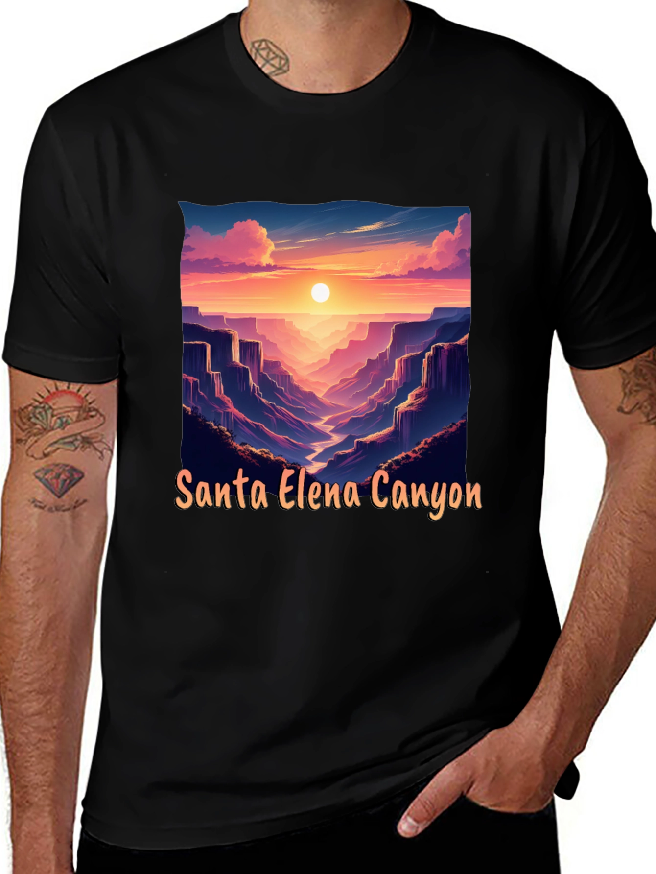 Santa Elena Canyon Graphic Tee - Sunset Vista