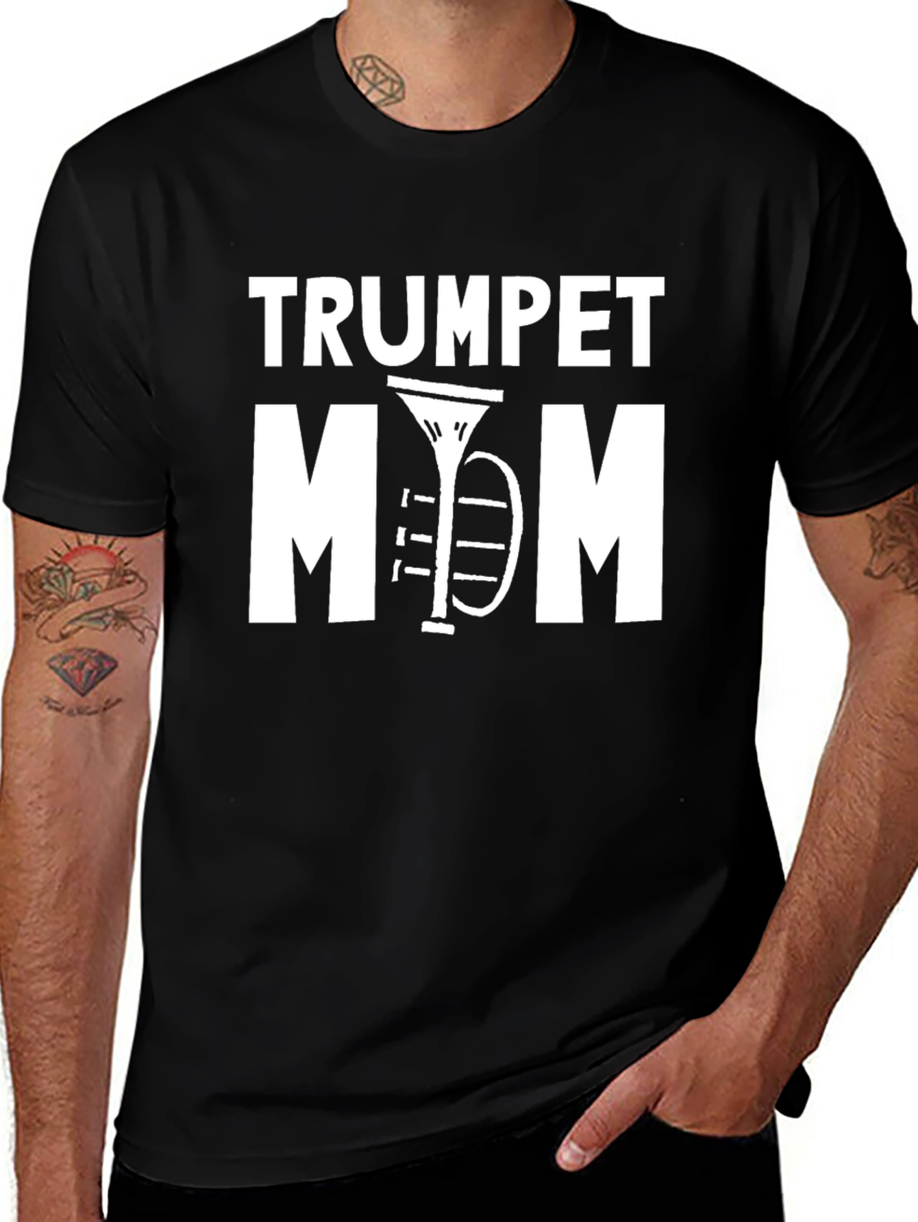 Variant 30 of Trumpet Mom T-Shirt: Band Parent Tee