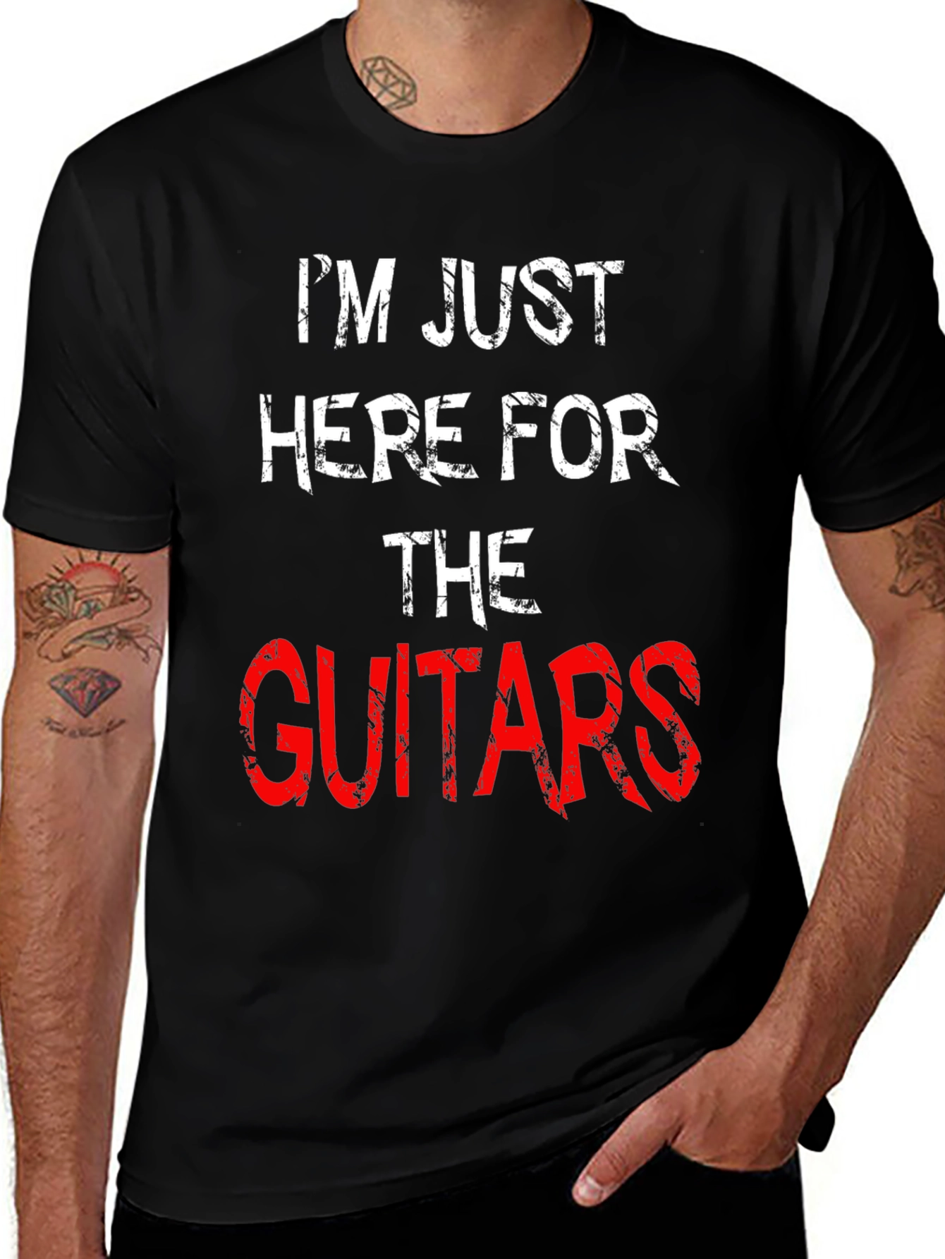 Variant 4 of I'm Just Here For The Guitars T-Shirt