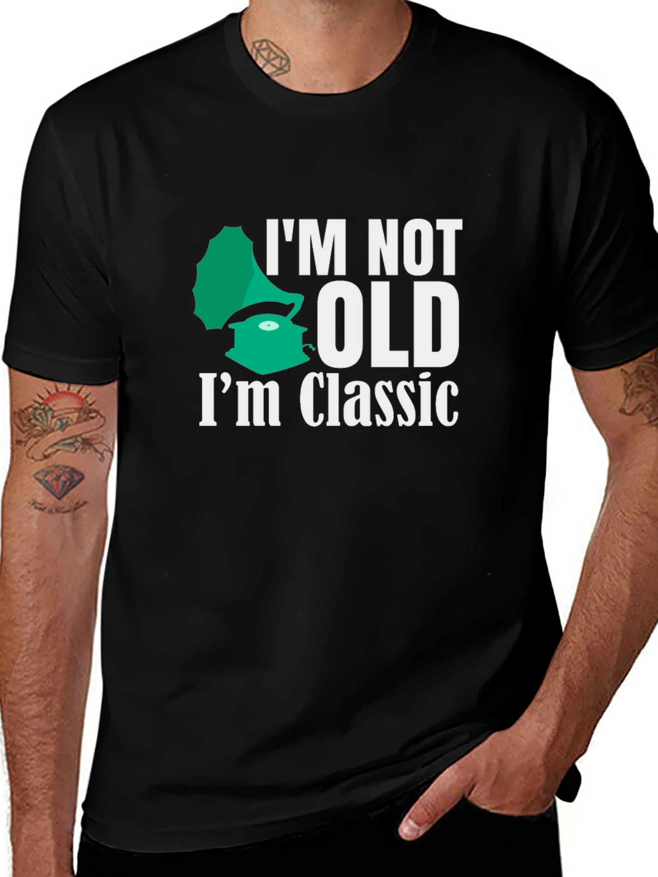 Classic Gramophone T-Shirt - I'm Not Old