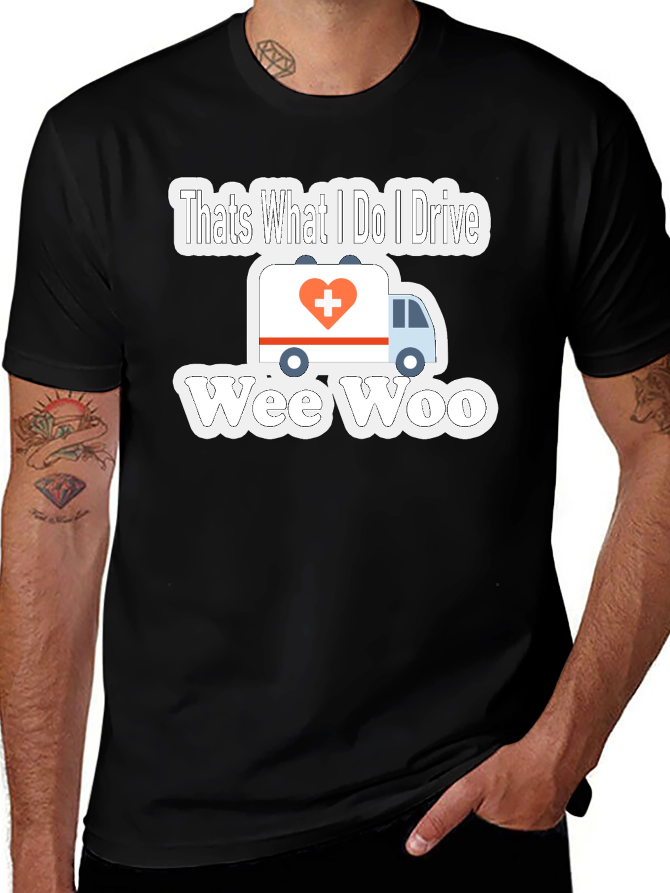 I Drive Wee Woo T-Shirt - EMT Paramedic Tee