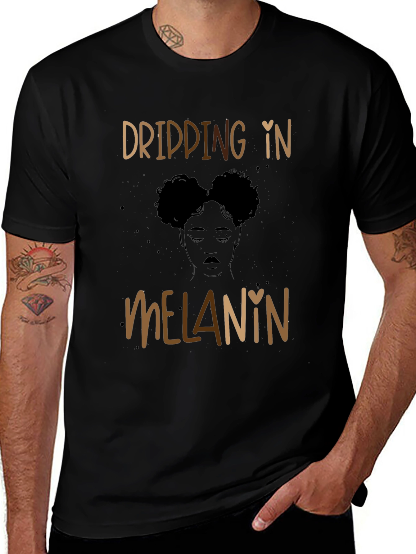 Variant 20 of Dripping in Melanin Graphic Tee