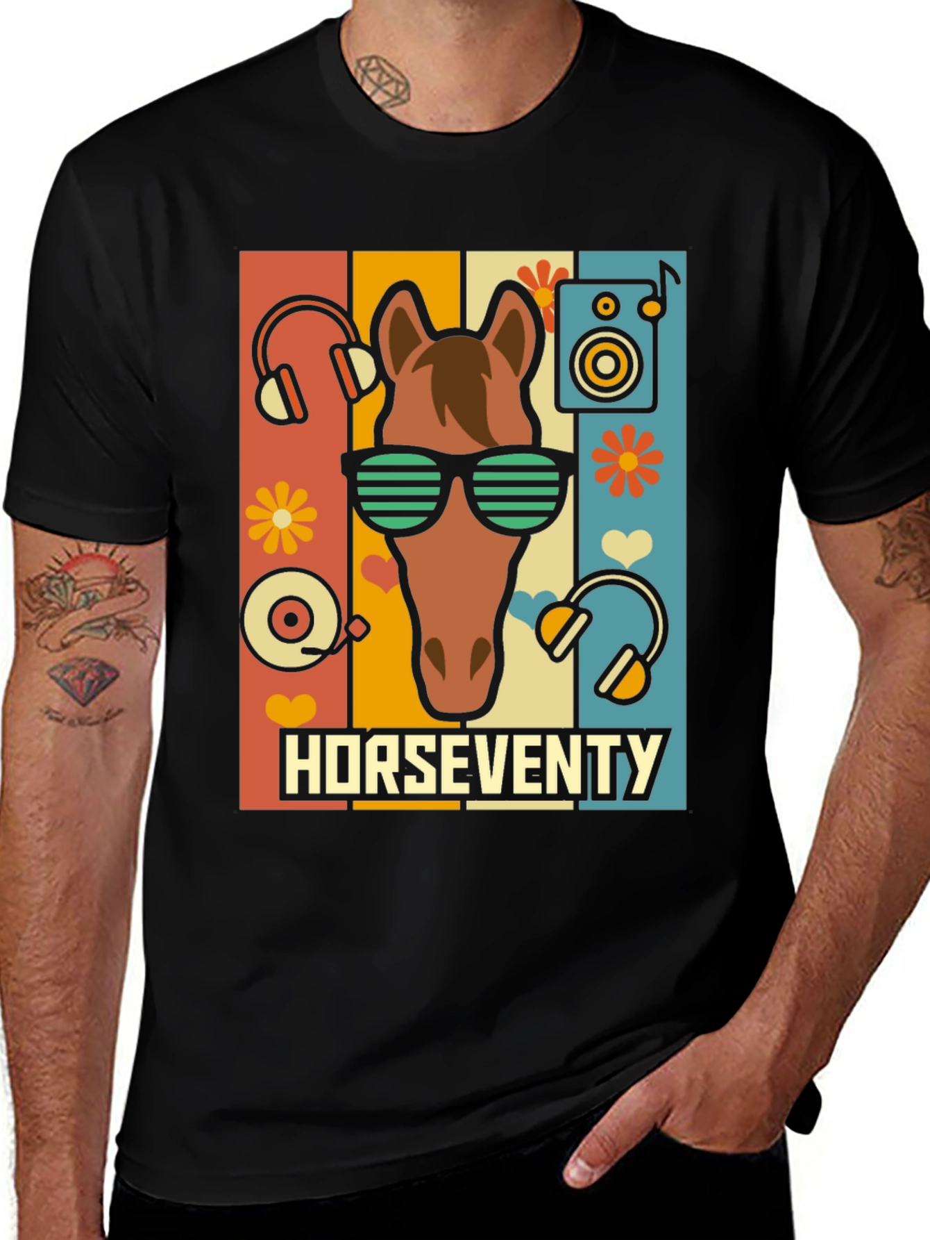 Variant 5 of Horseventy Retro Graphic Tee