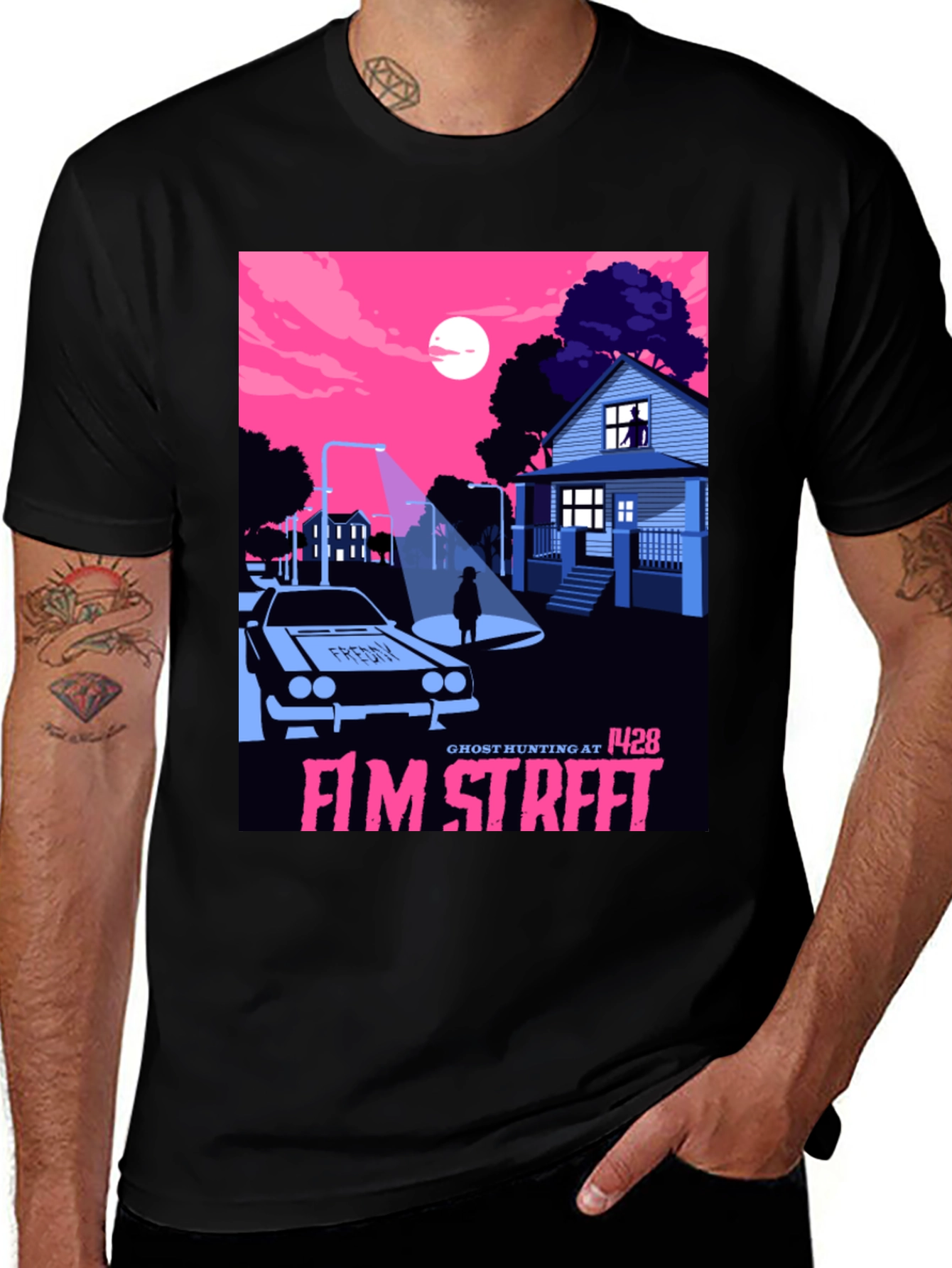 Ghost Hunting Elm Street Graphic Tee