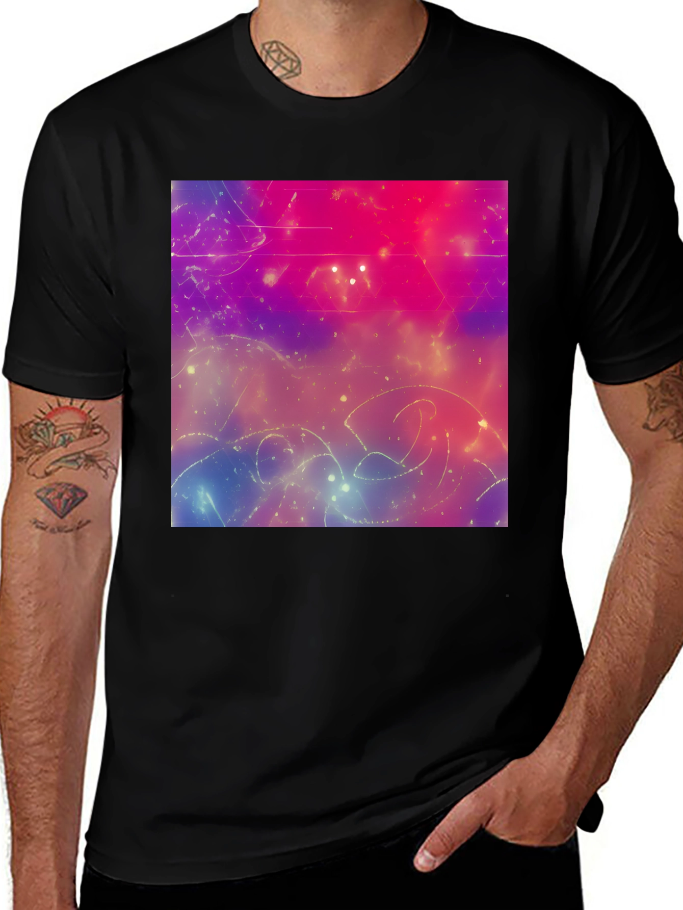 Variant 14 of Cosmic Dreams T-Shirt - Abstract Space Art Tee