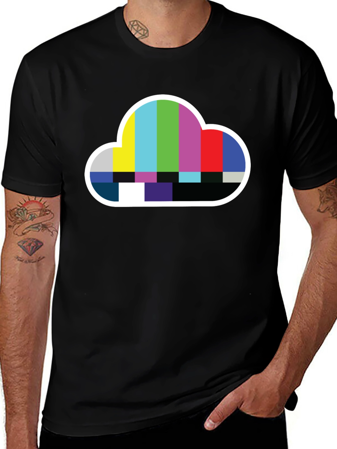 Variant 26 of Cloud TV Test Pattern T-Shirt