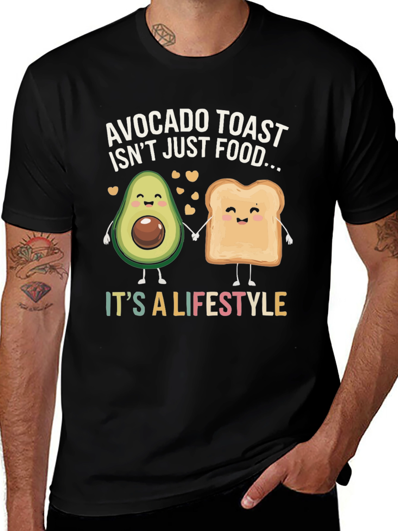Variant 4 of Avocado Toast Lifestyle Graphic Tee