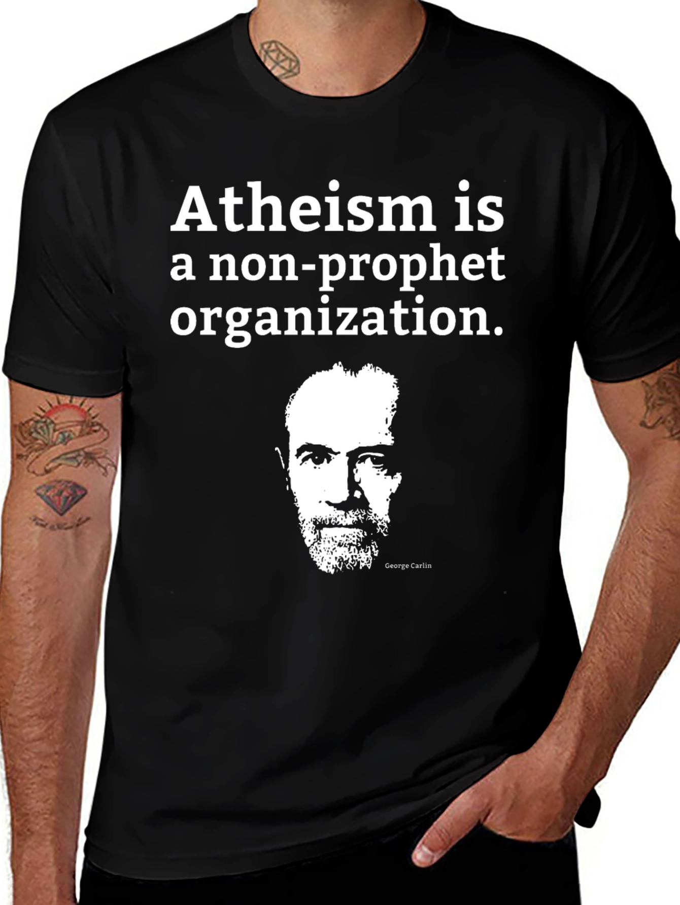 Variant 6 of Atheism Non-Prophet Organization Graphic Tee