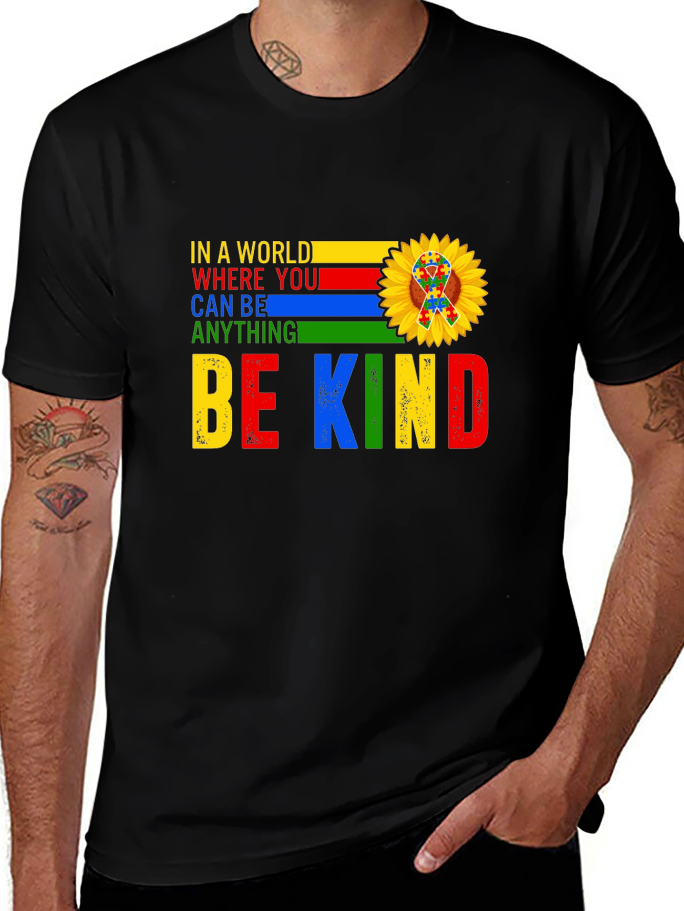 Variant 5 of Be Kind Autism Awareness T-Shirt
