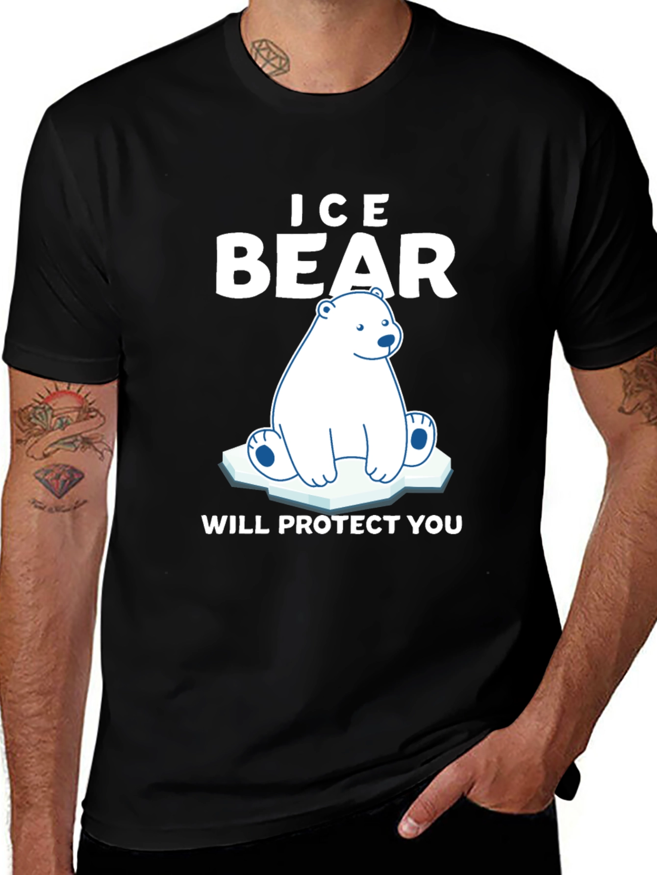 Variant 8 of Ice Bear Protect You T-Shirt