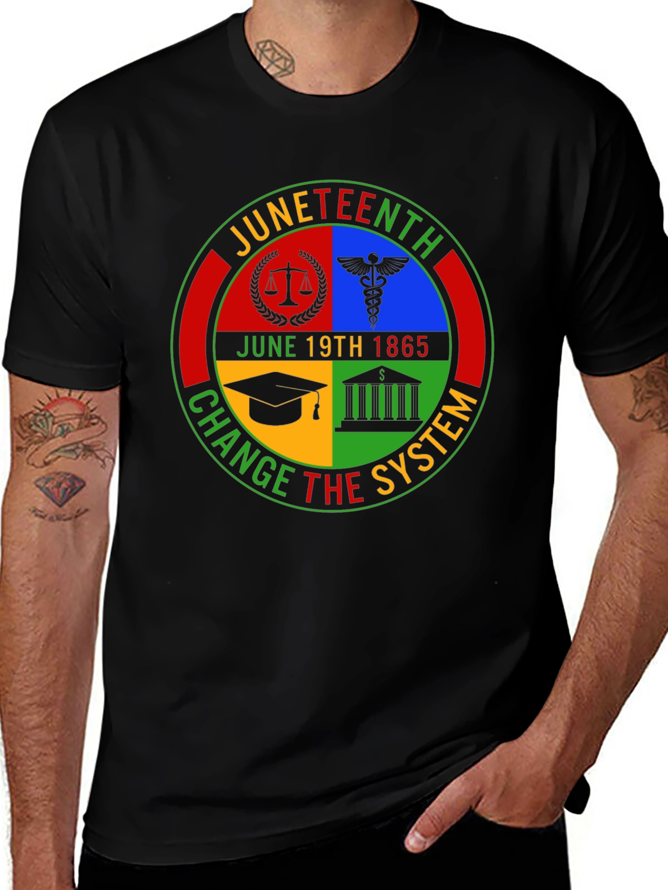 Juneteenth Change The System Graphic Tee