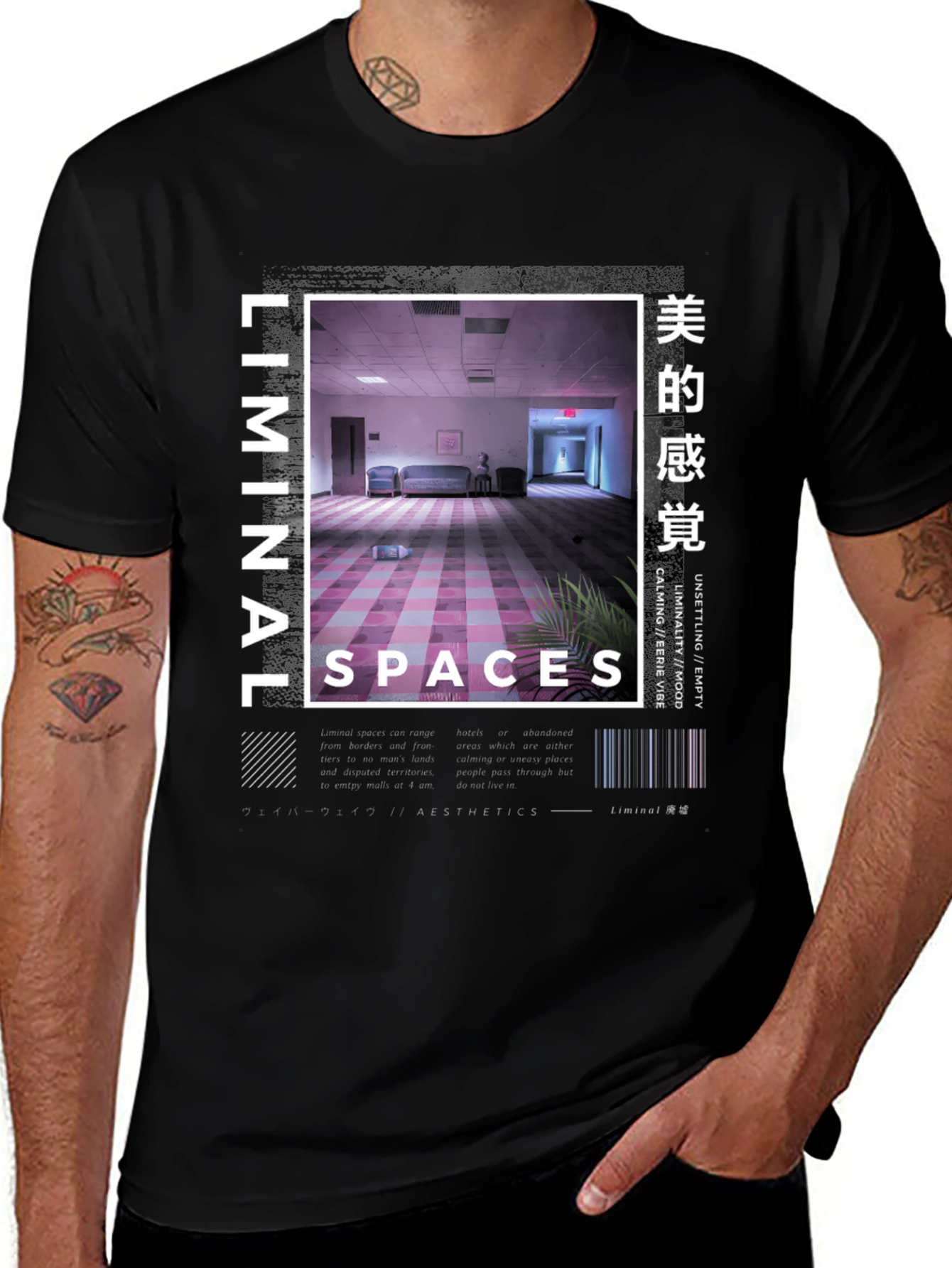 Liminal Spaces Graphic Tee - Aesthetic Design