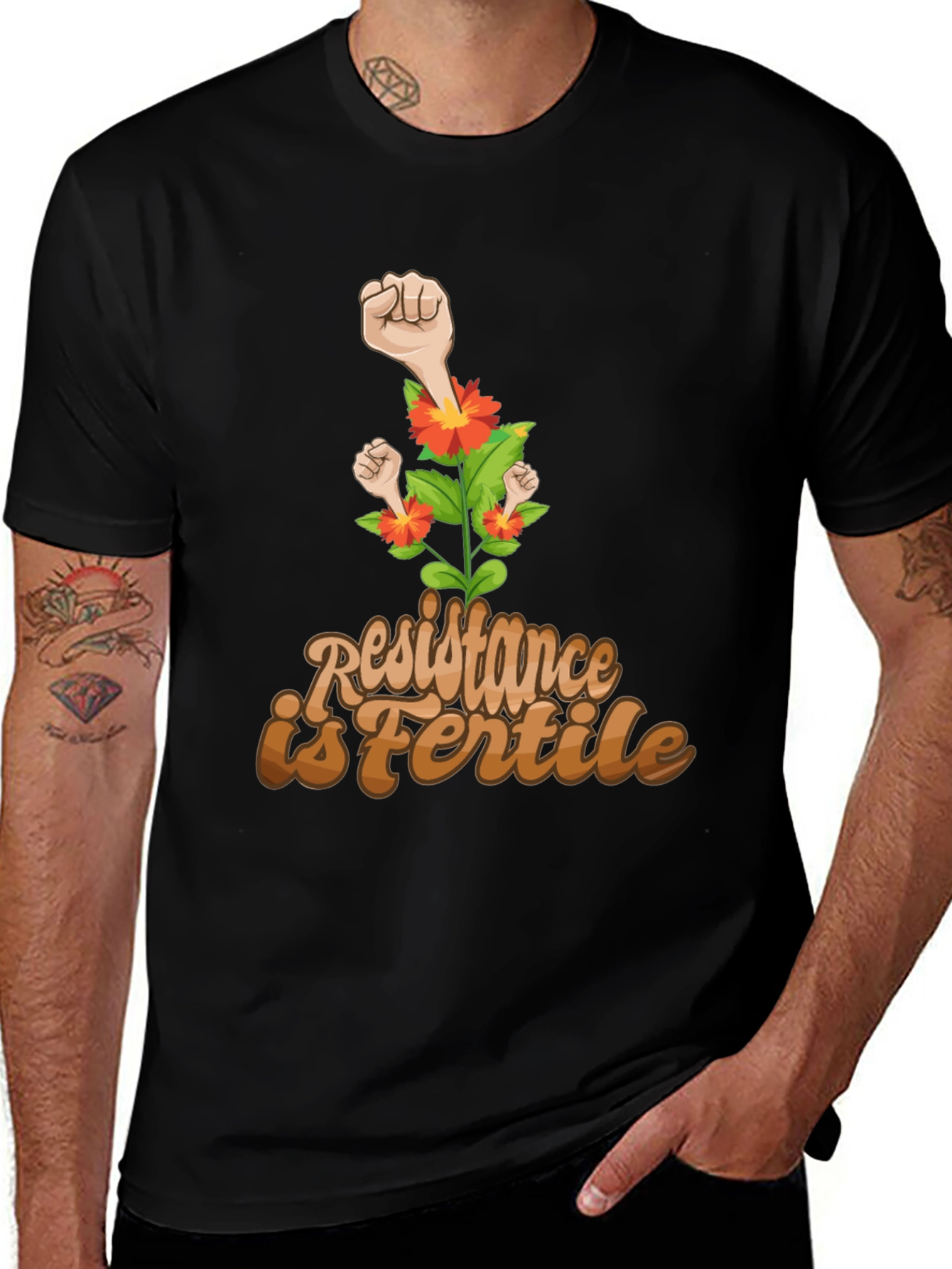Variant 25 of Resistance Is Fertile Graphic Tee