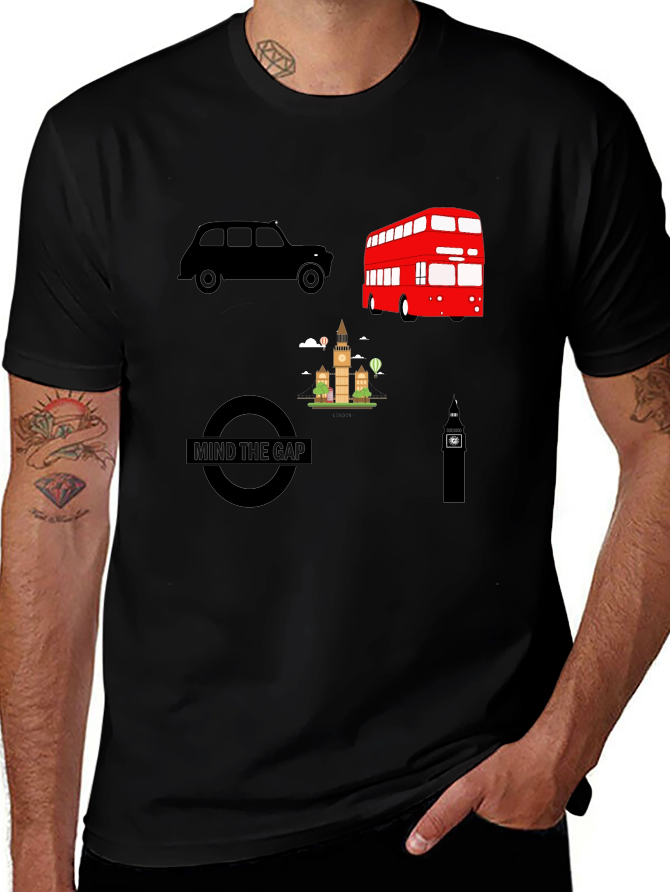London Icons Graphic T-Shirt