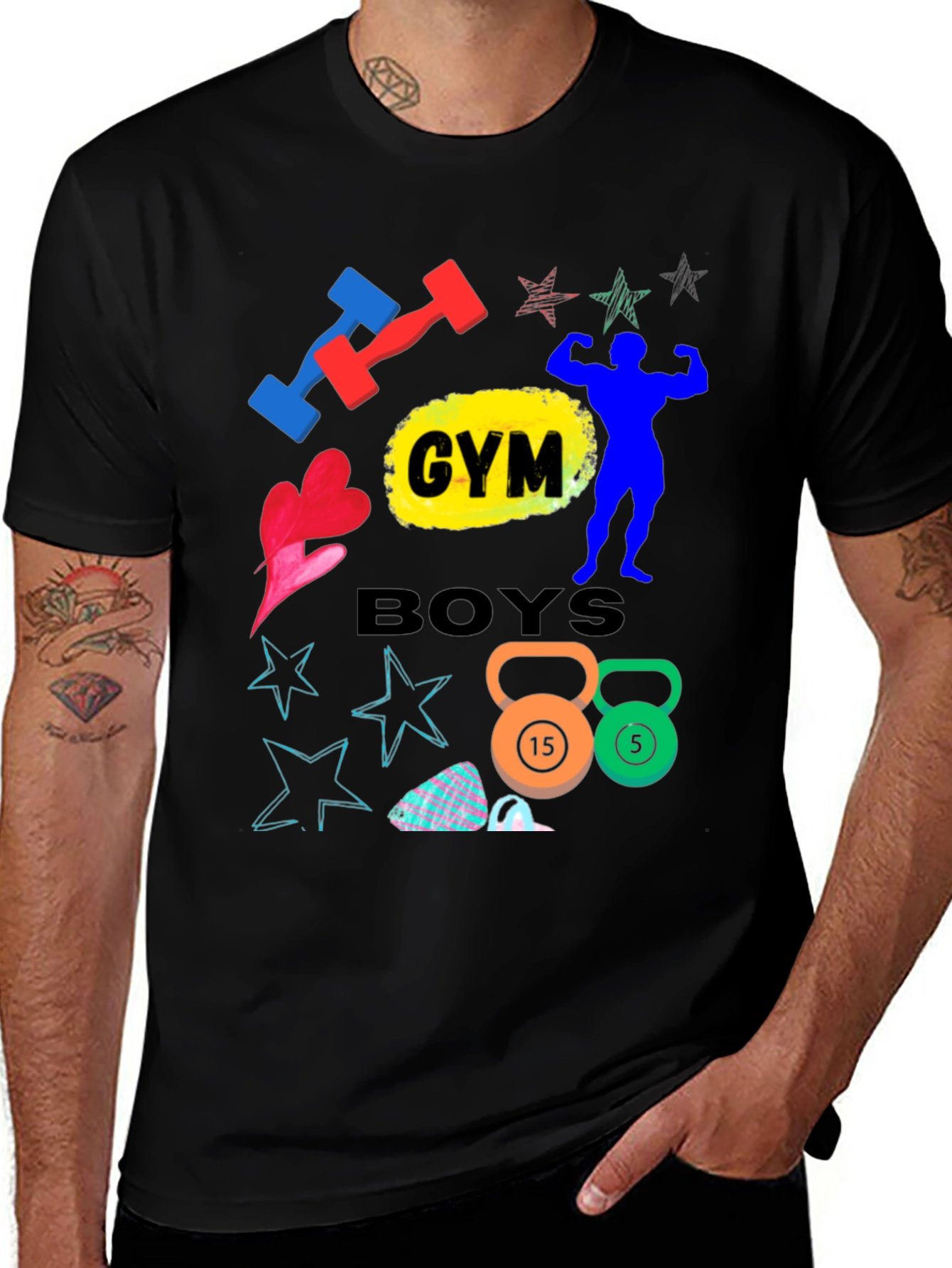 Variant 14 of Gym Boys Graphic T-Shirt - Workout Apparel
