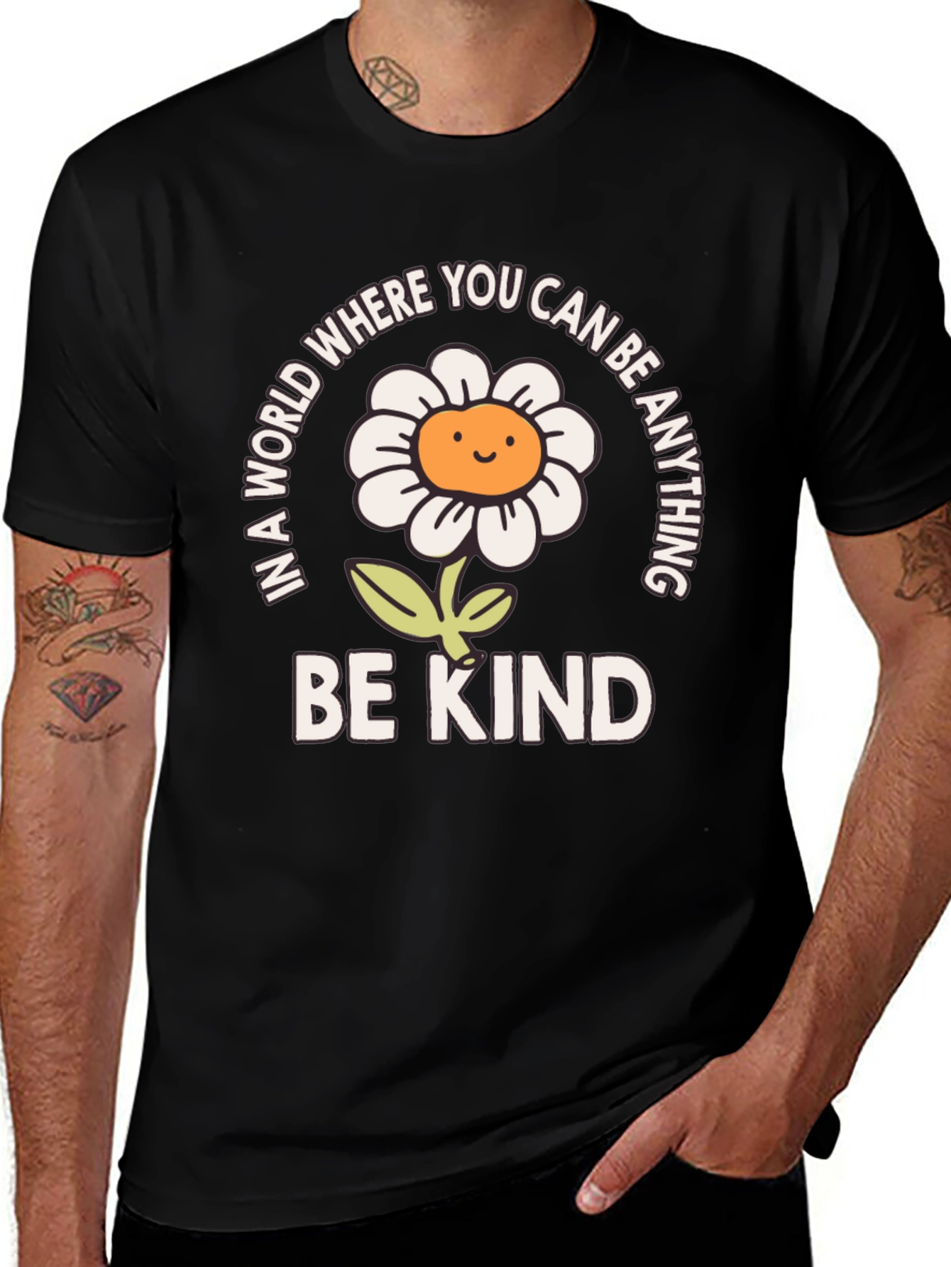 Variant 14 of Be Kind T-Shirt - Daisy Graphic Tee