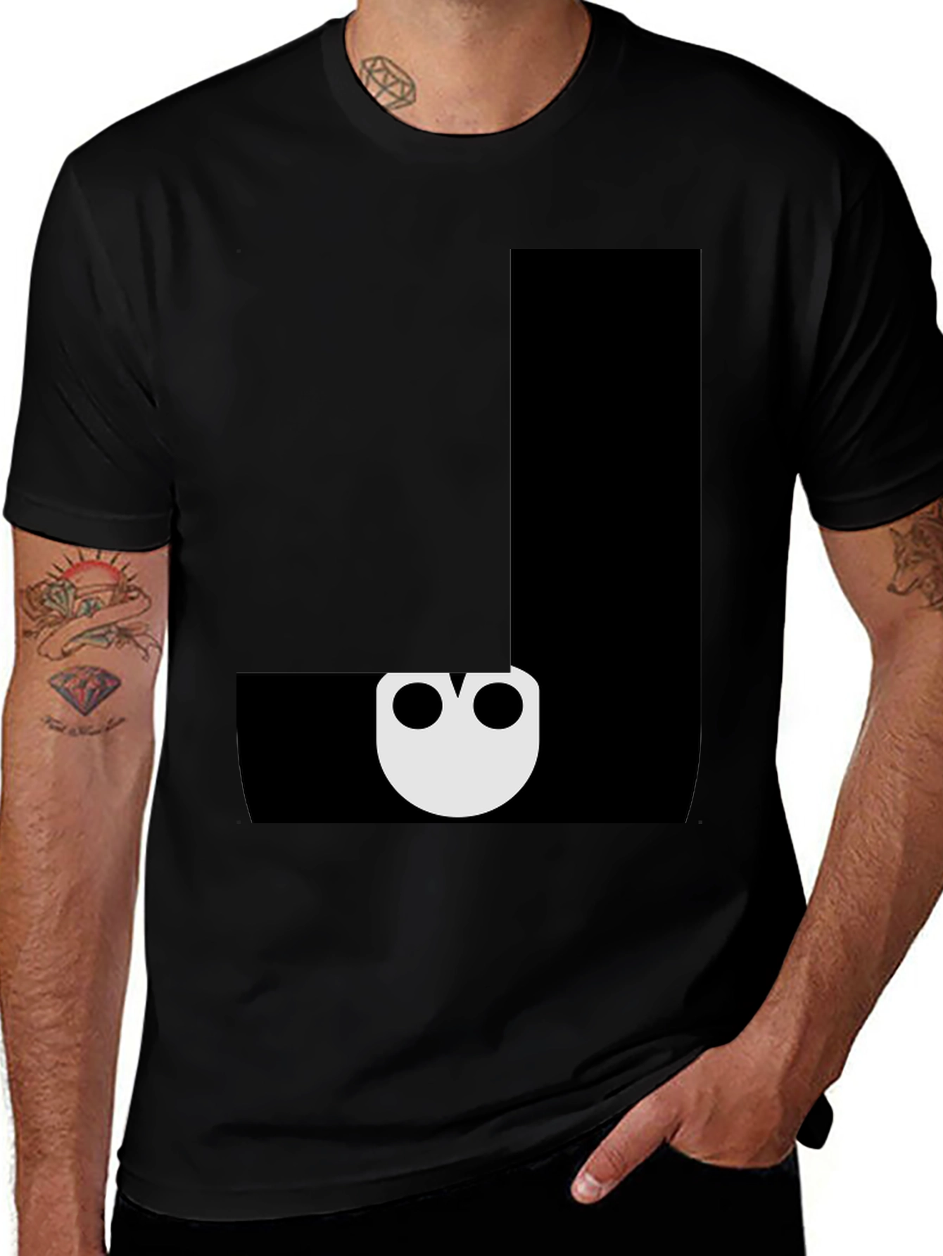 Variant 27 of Cool Graphic T-Shirt - Black Tee with Unique Logo