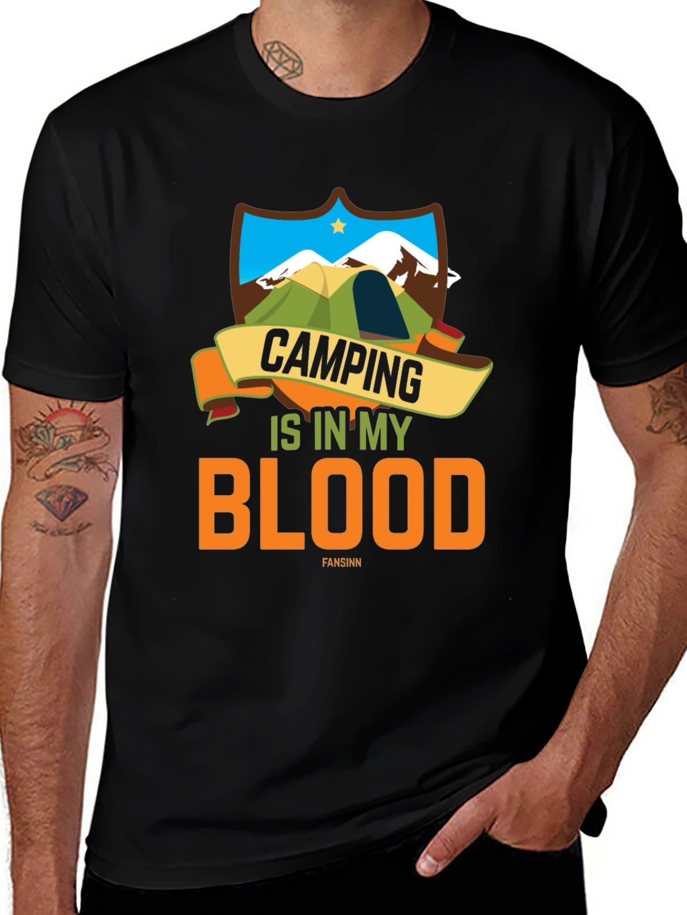 Variant 4 of Camping Is In My Blood T-Shirt