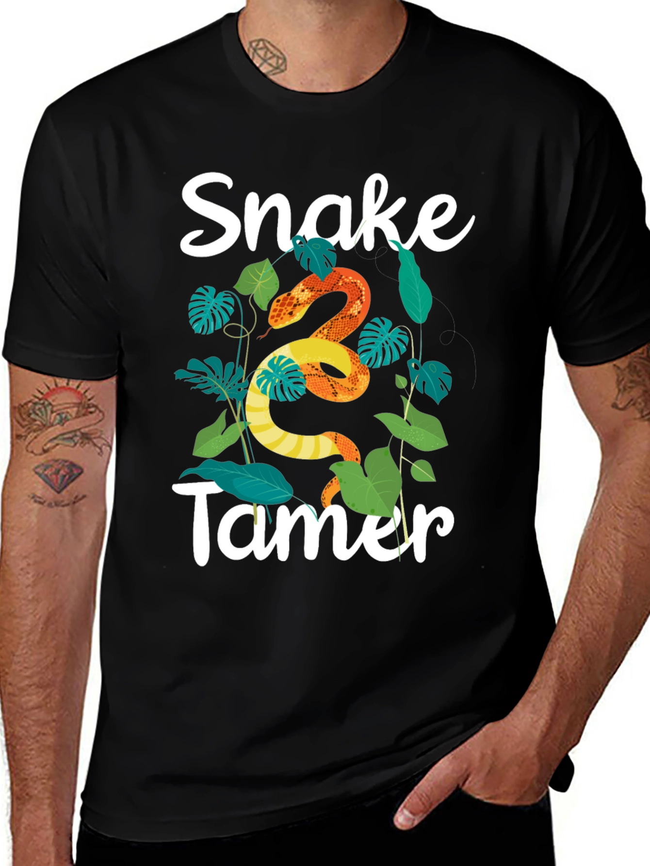 Variant 3 of Snake Tamer Graphic T-Shirt