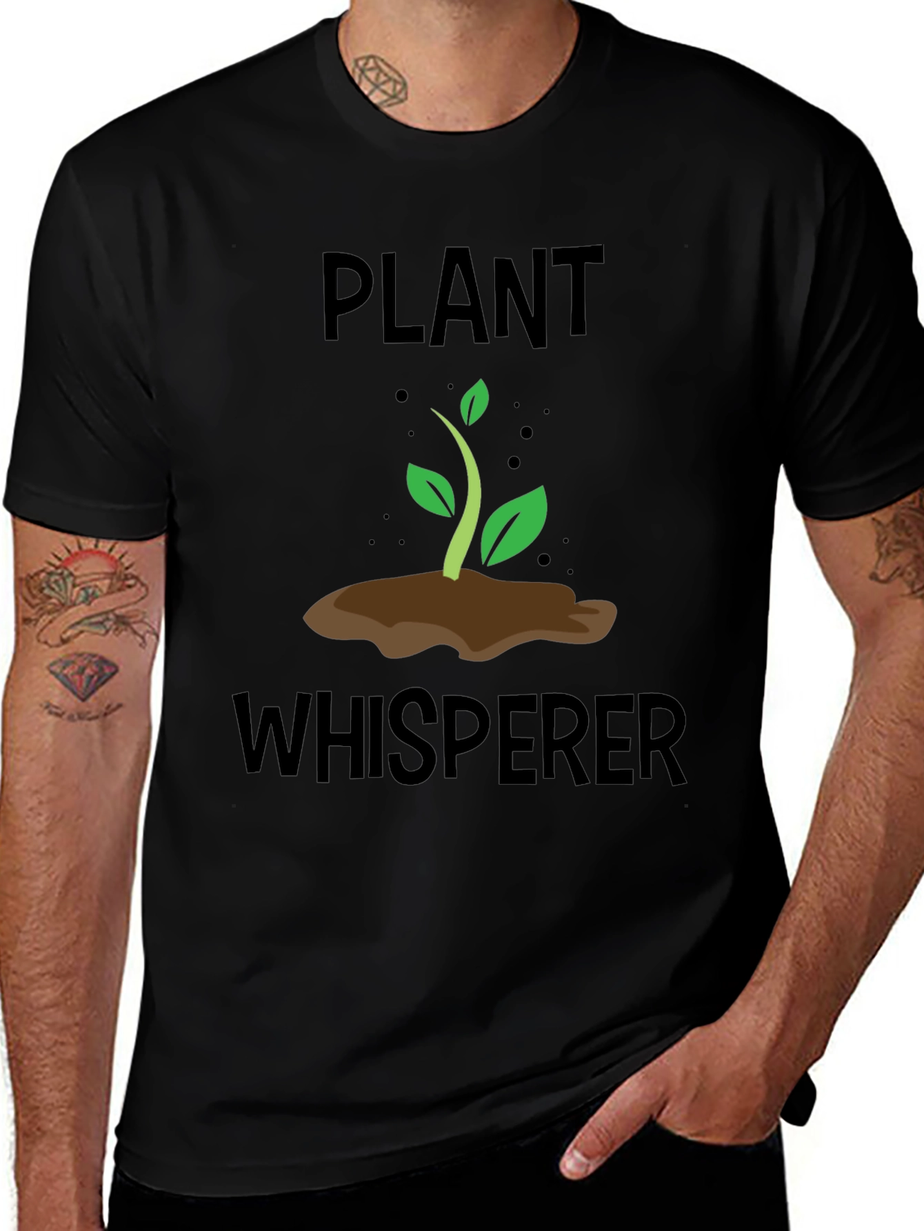 Variant 4 of Plant Whisperer Graphic Tee - Nature Lover's T-Shirt