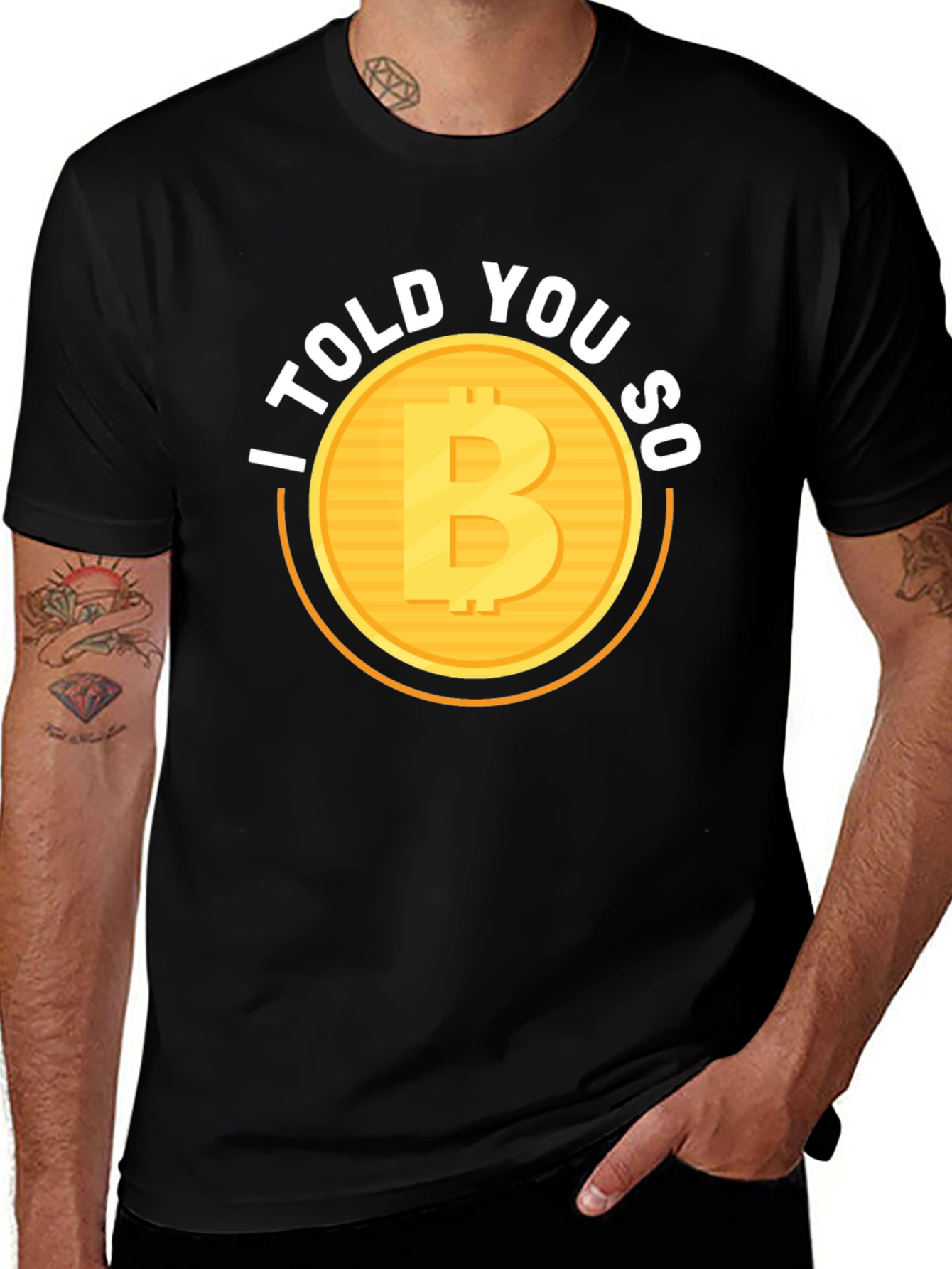 Bitcoin 'I Told You So' Black T-Shirt