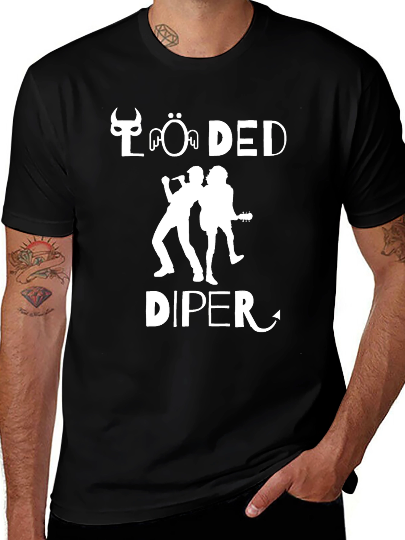 Variant 4 of Loaded Diper T-Shirt: Rock Band Tee