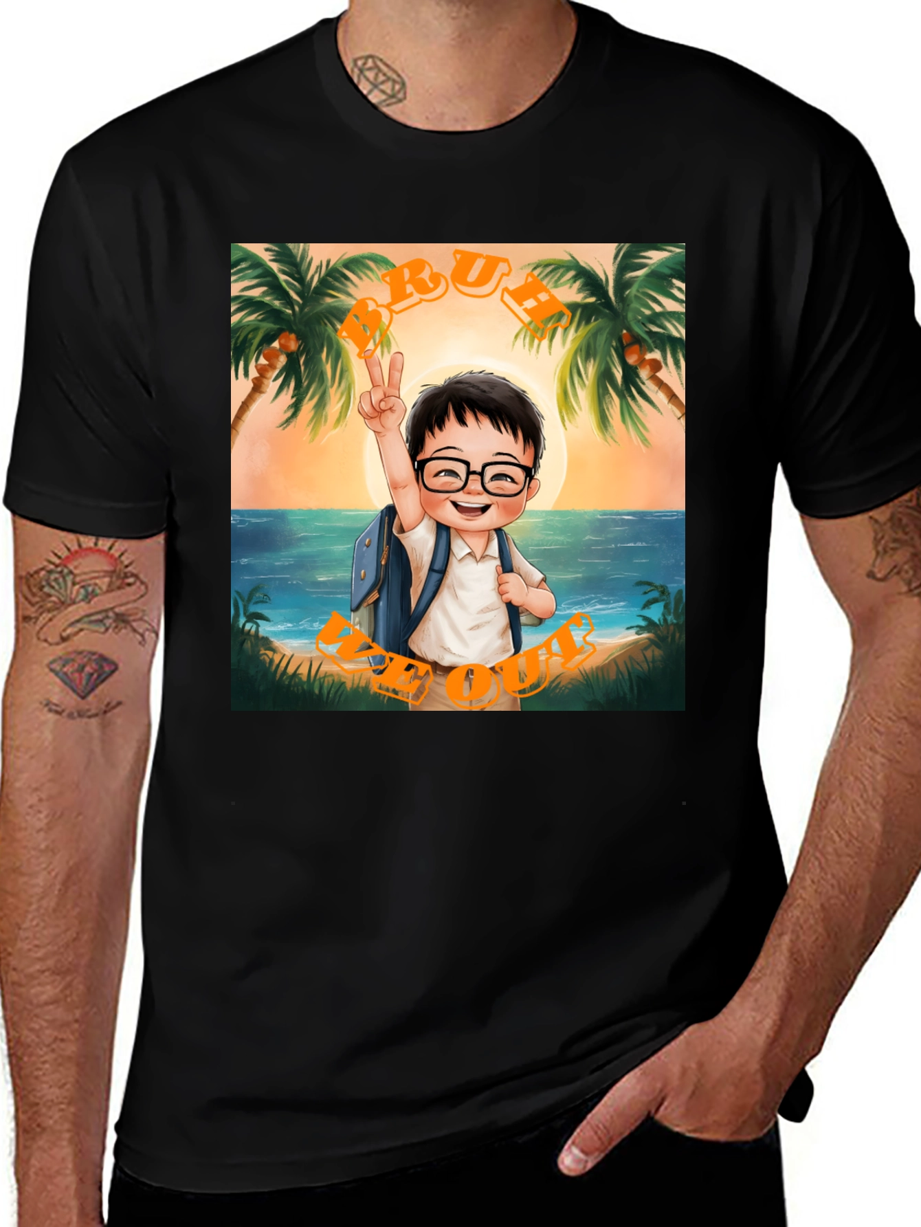 Variant 29 of Tropical Cartoon Graphic Tee
